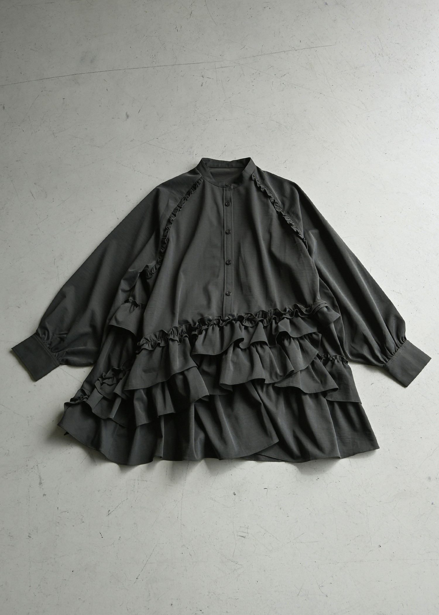 asymmetry hem tiered medium OP