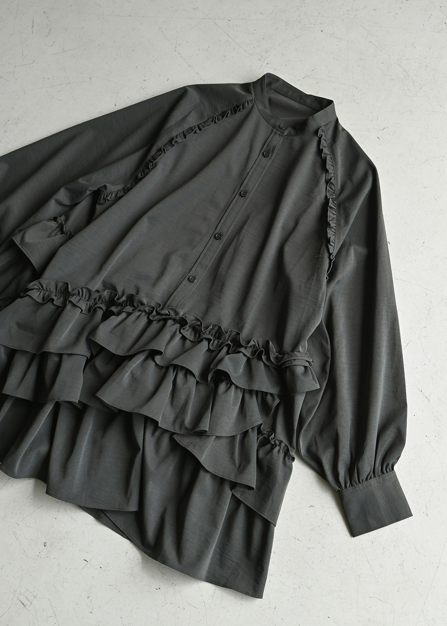 asymmetry hem tiered medium OP