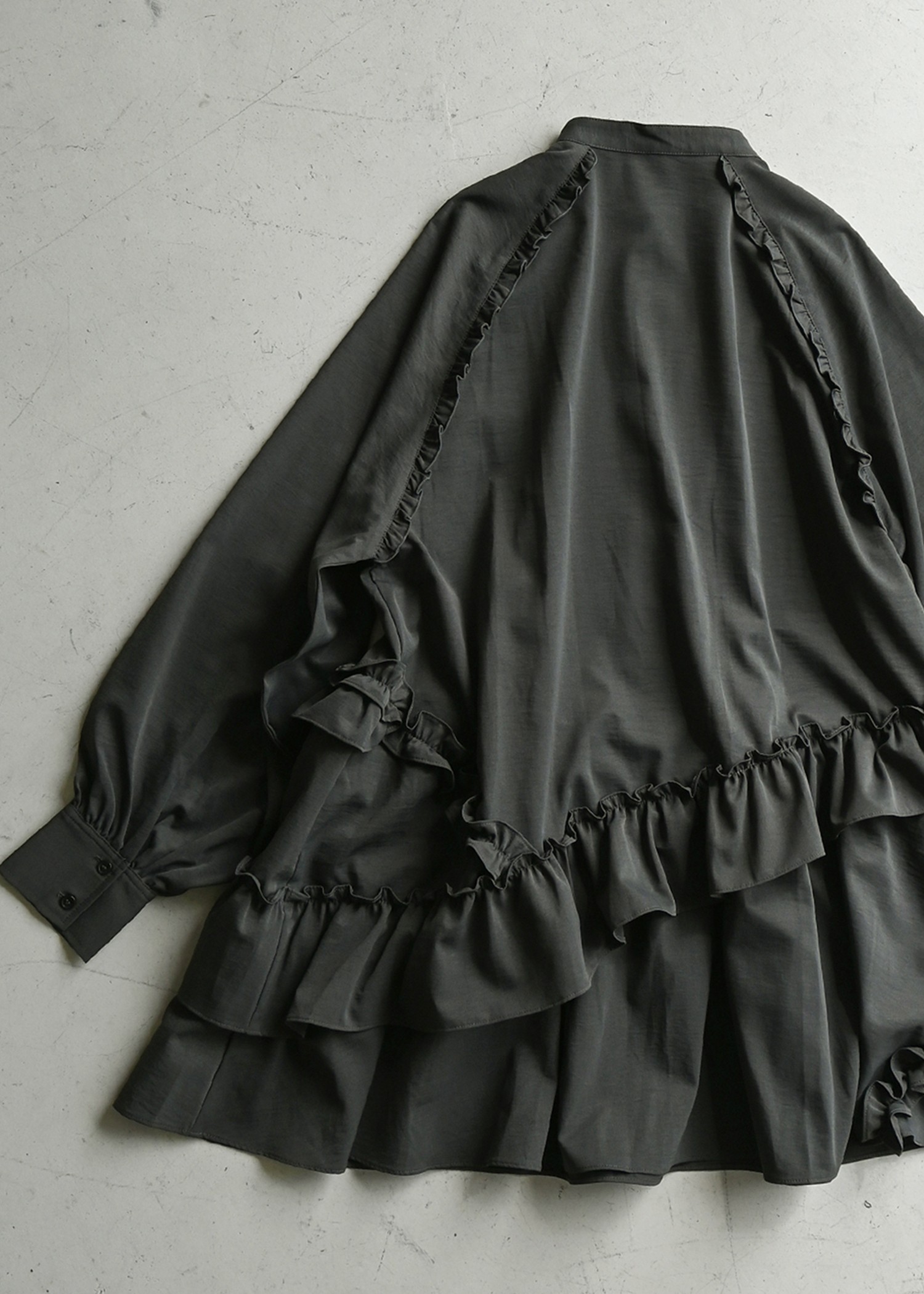 asymmetry hem tiered medium OP