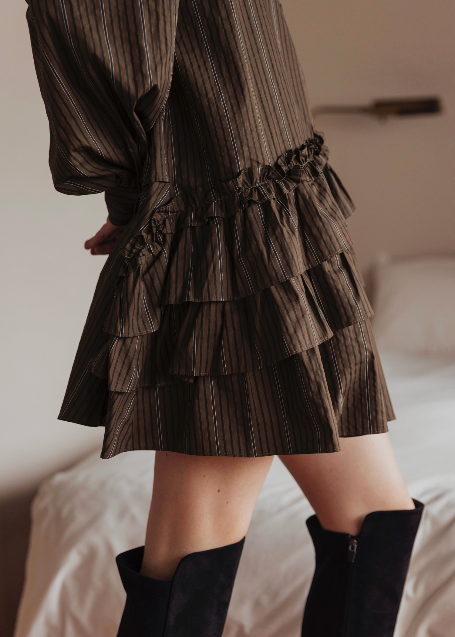 asymmetry hem tiered medium OP