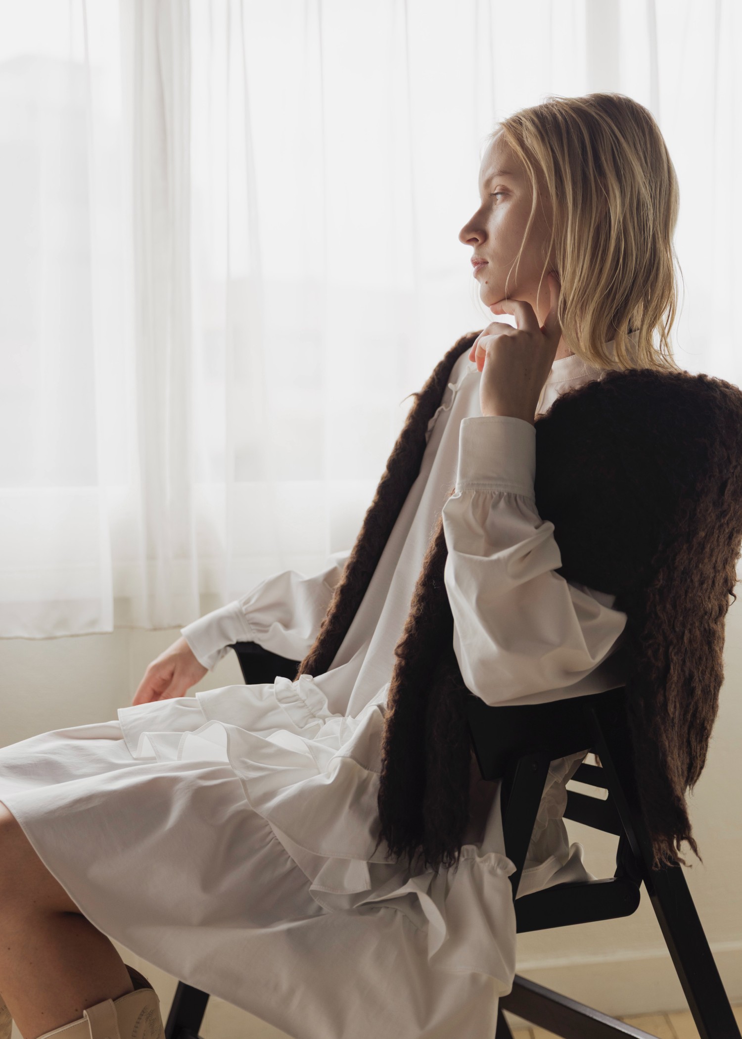 asymmetry hem tiered medium OP