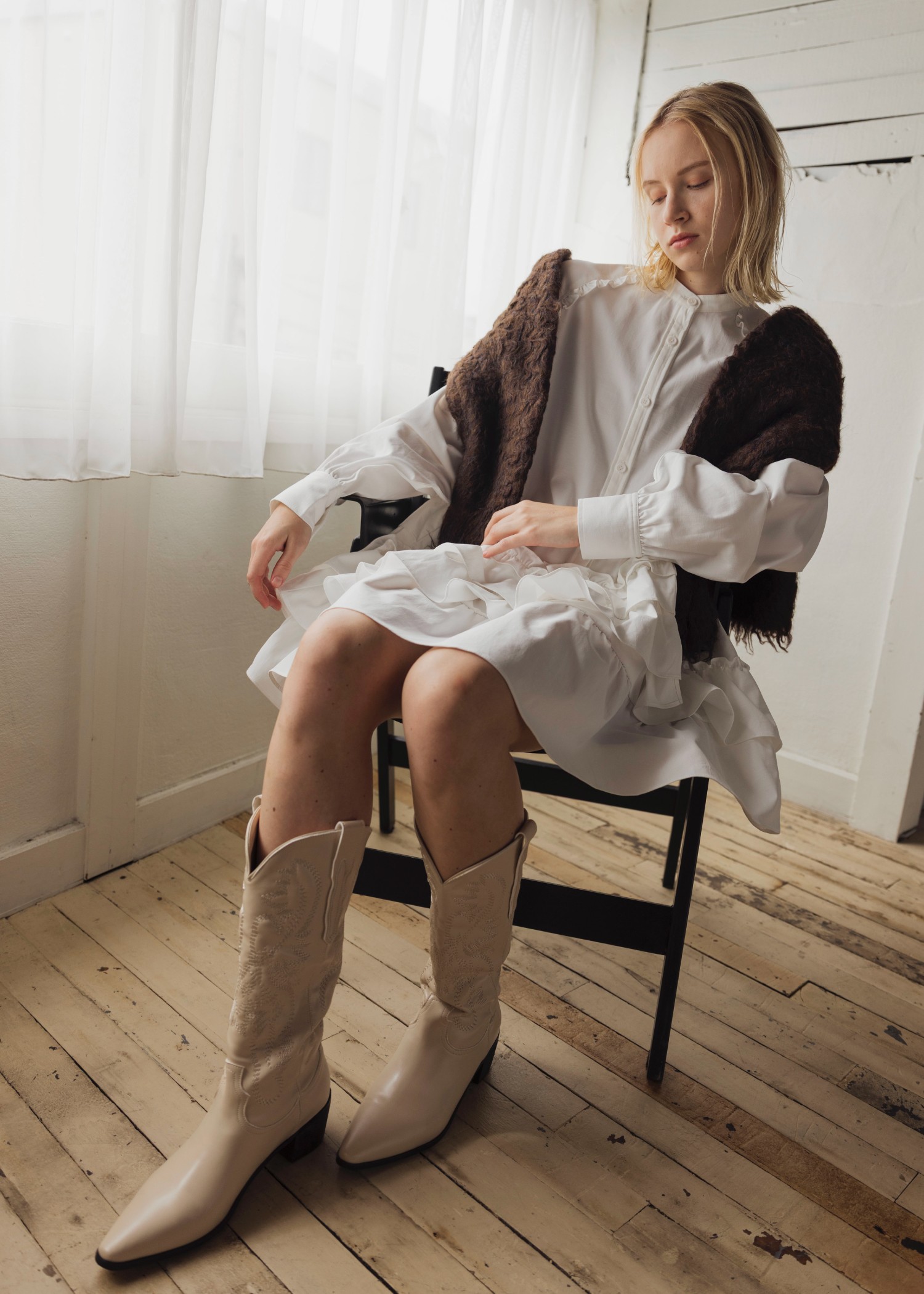 asymmetry hem tiered medium OP