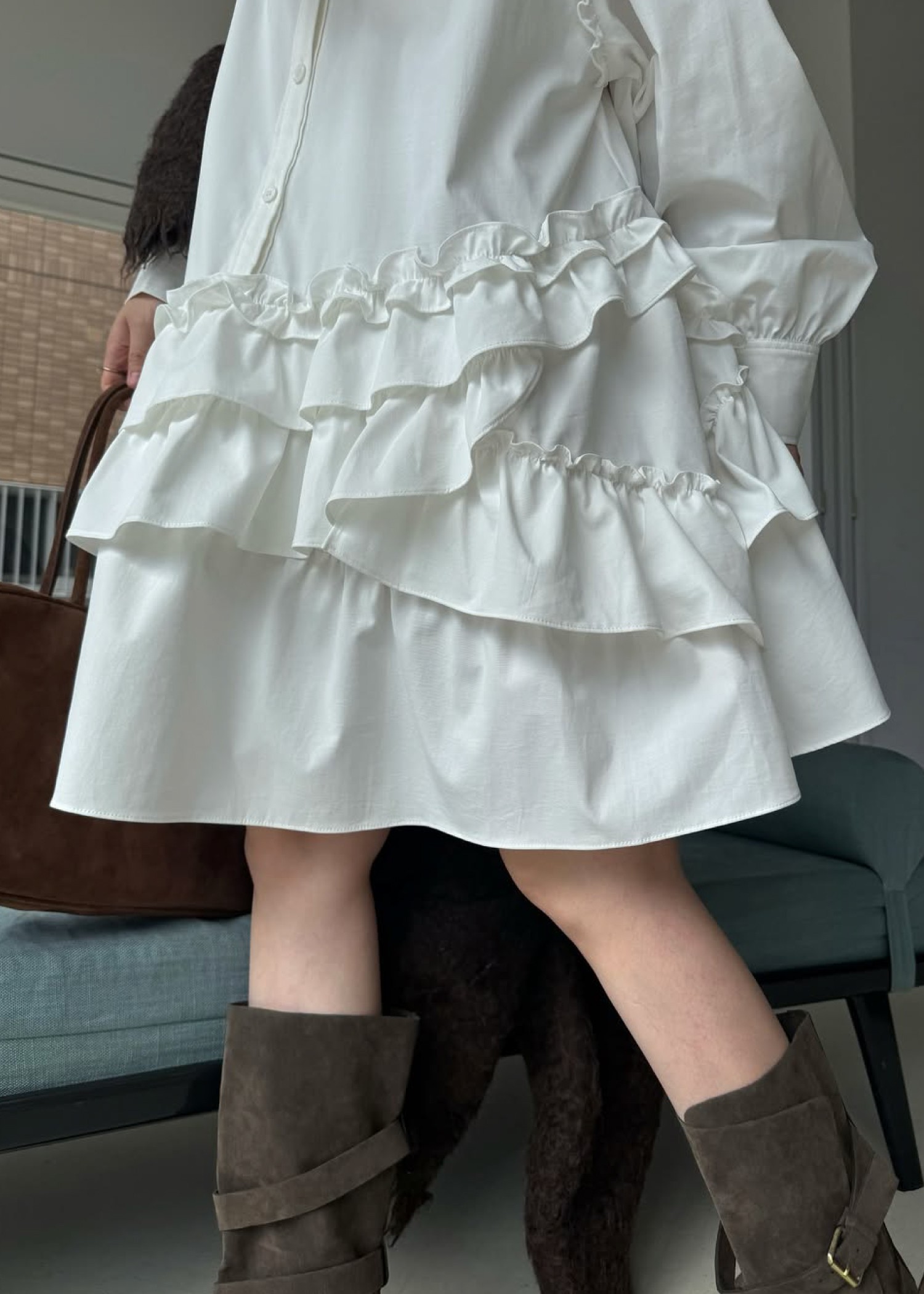 asymmetry hem tiered medium OP