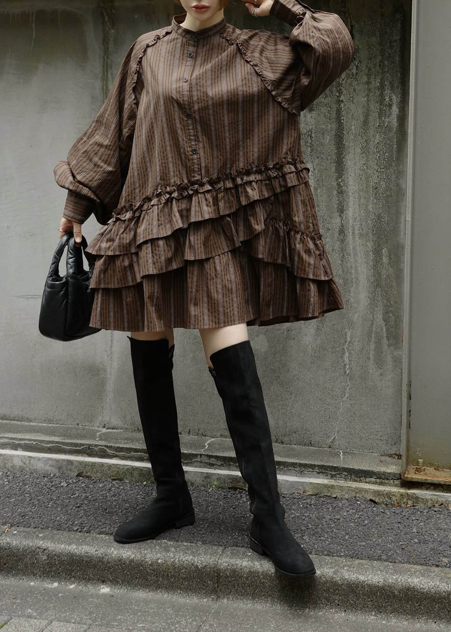 asymmetry hem tiered medium OP