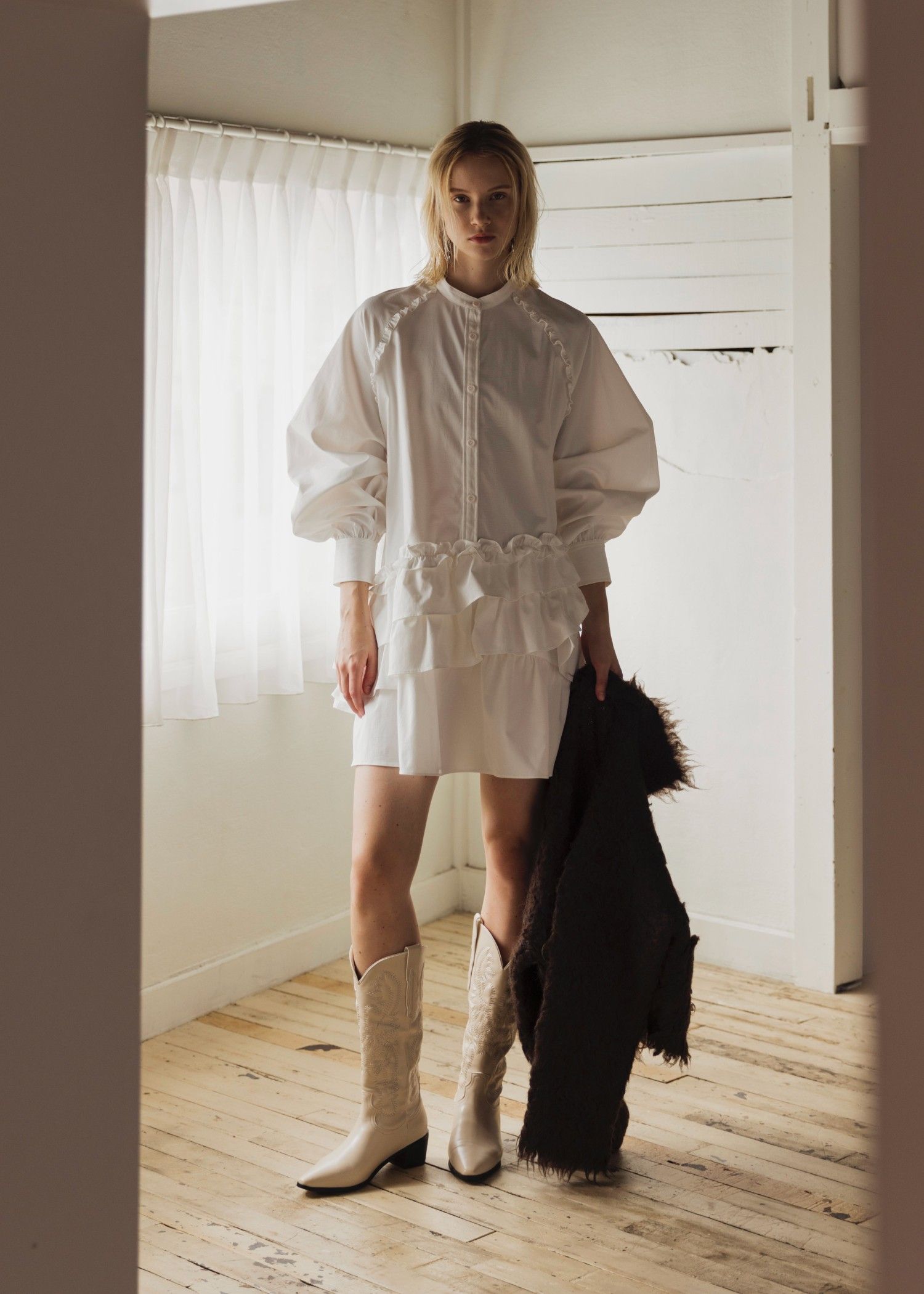 asymmetry hem tiered medium OP