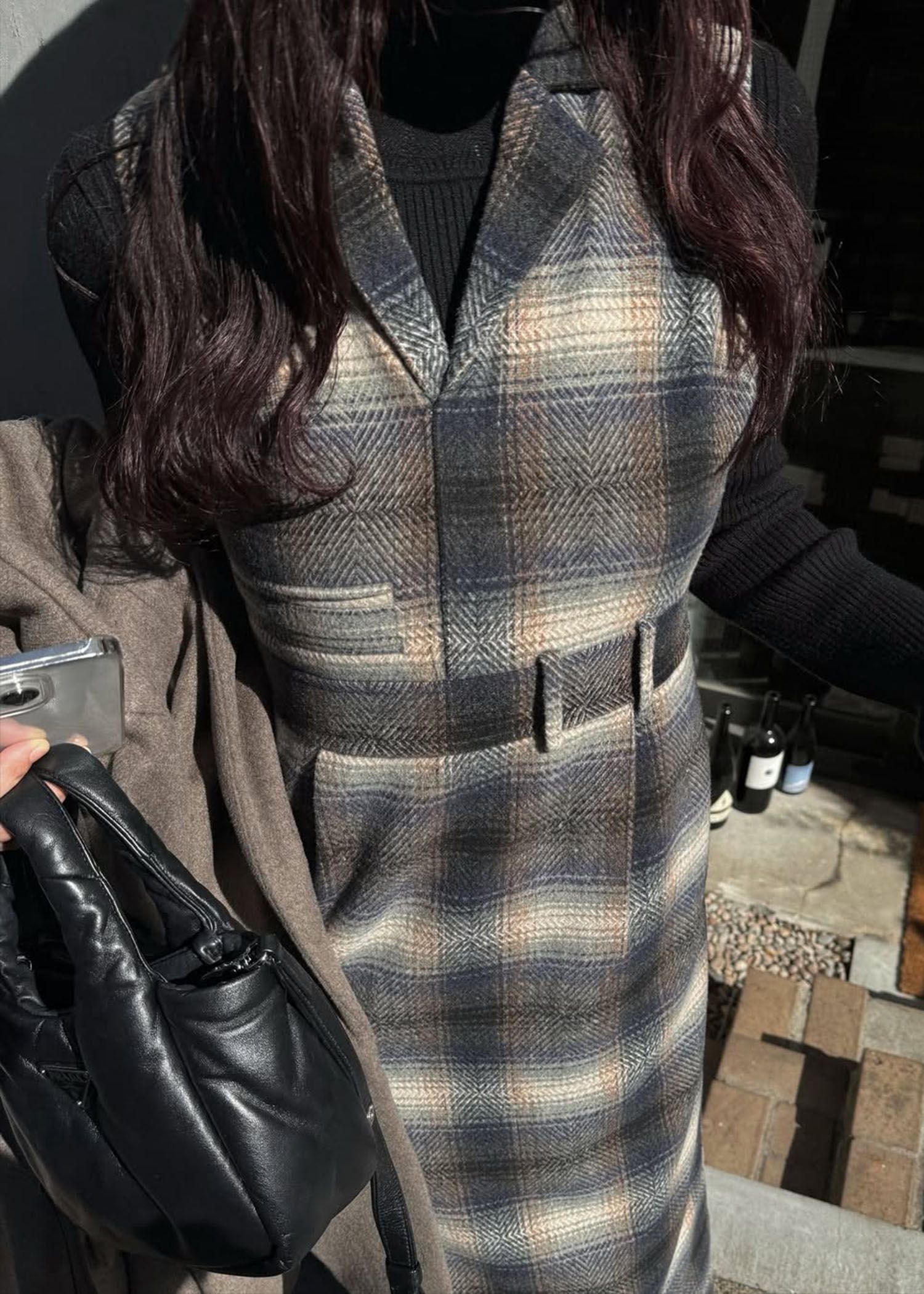 tailored collar no sleeve check OP