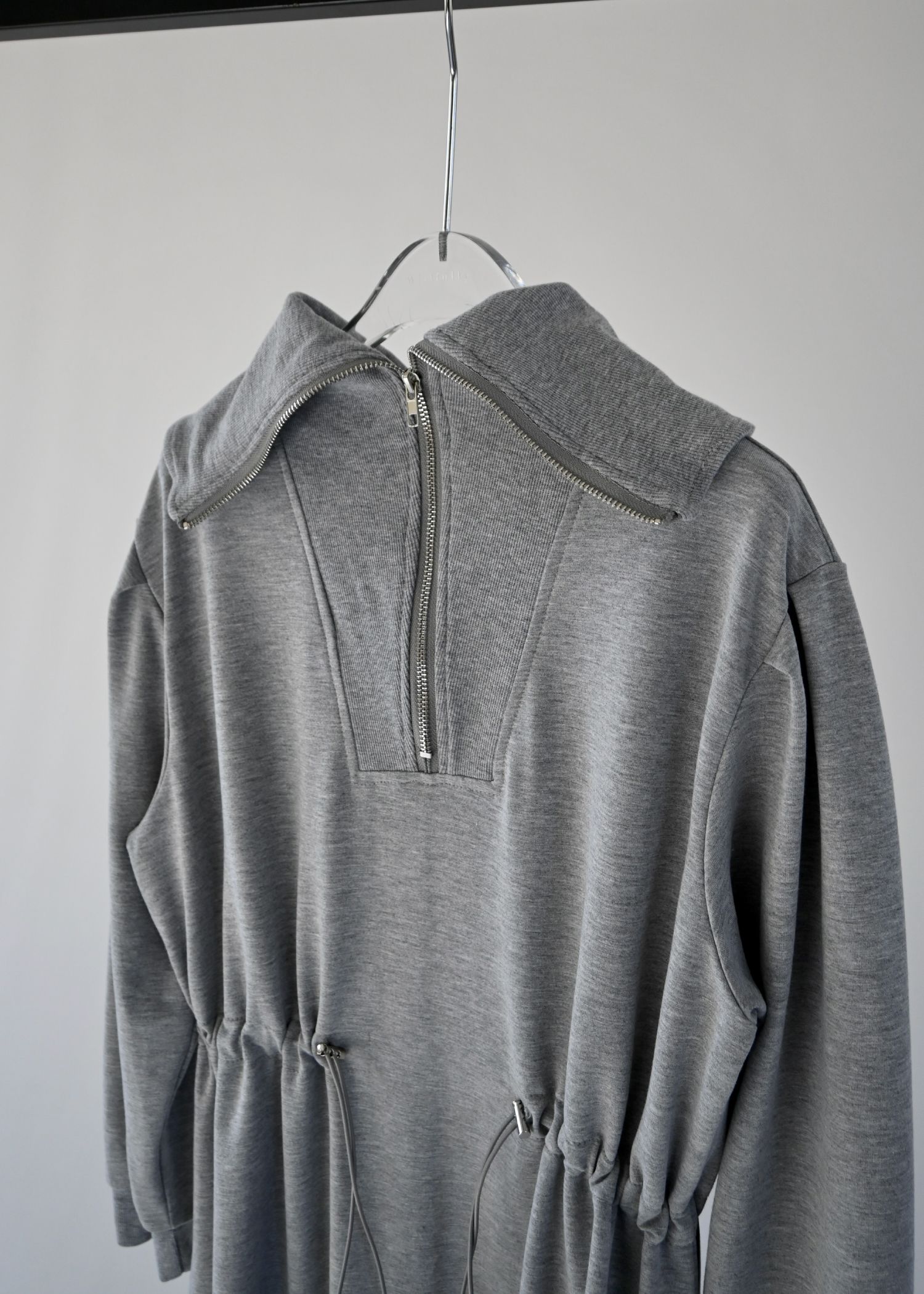 half zip waist drawstring sweat OP