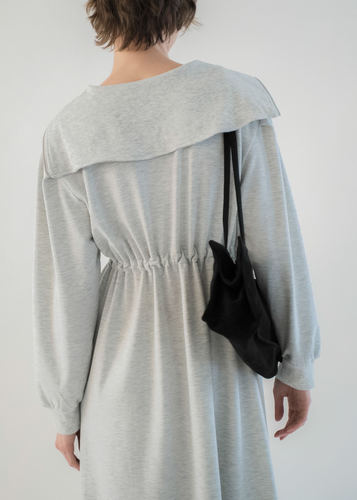 half zip waist drawstring sweat OP