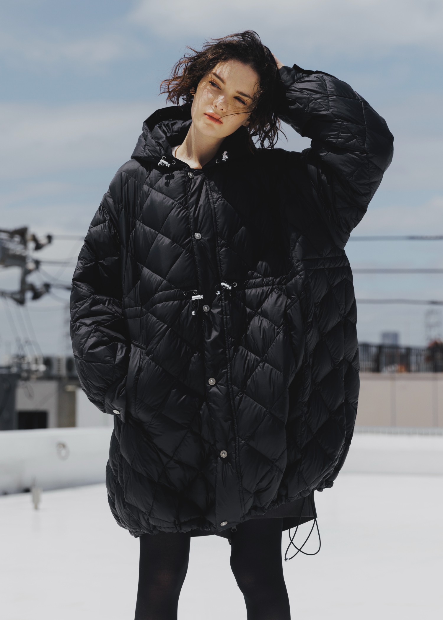 【TAION × WILLFULLY】removable sleeve quilting down coat
