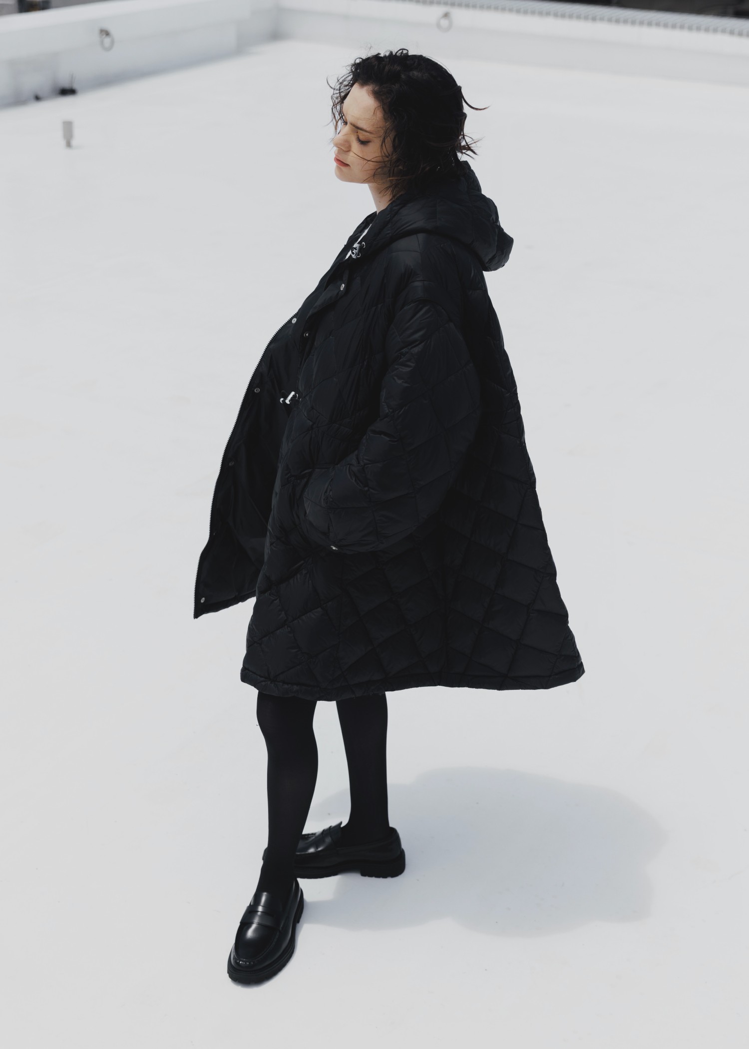 【TAION × WILLFULLY】removable sleeve quilting down coat