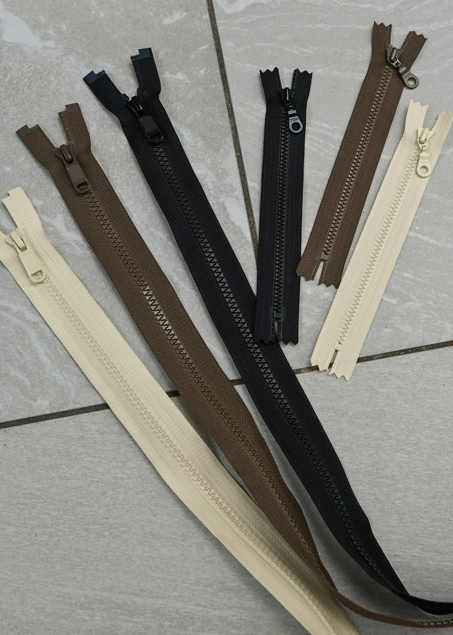 down stitch check fur collar short JK