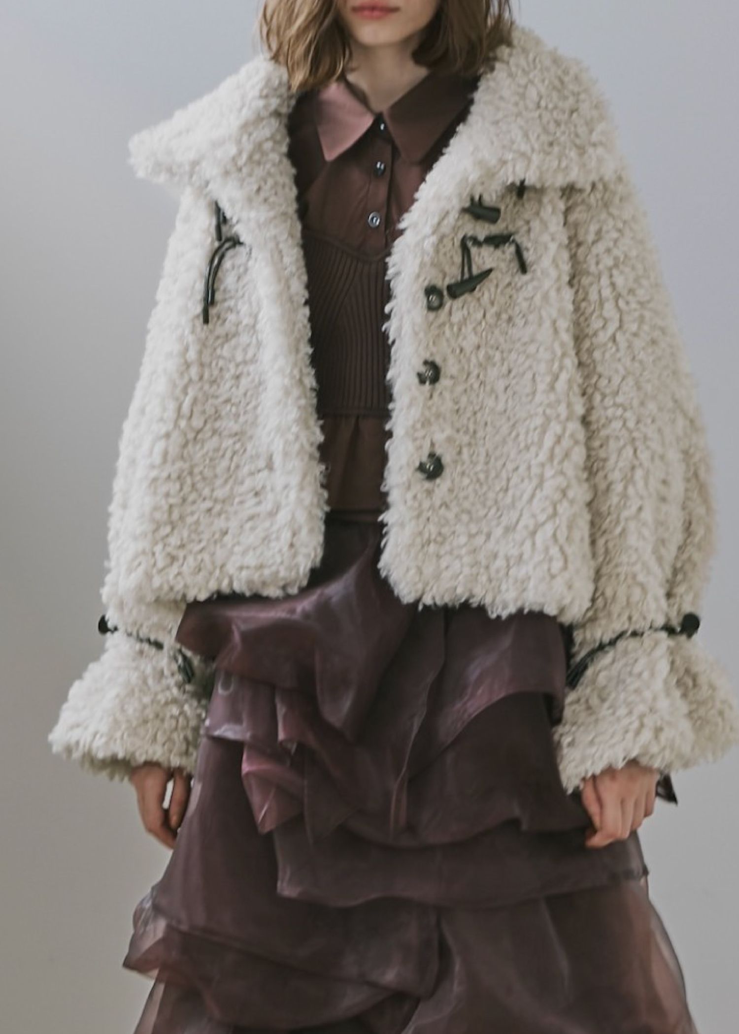 【新品同様】ドゥロワー　モヘヤウール ブークレーボアコート　21AW　フード WILLFULLY official web store（ウィルフリーコウシキツウハン）商品