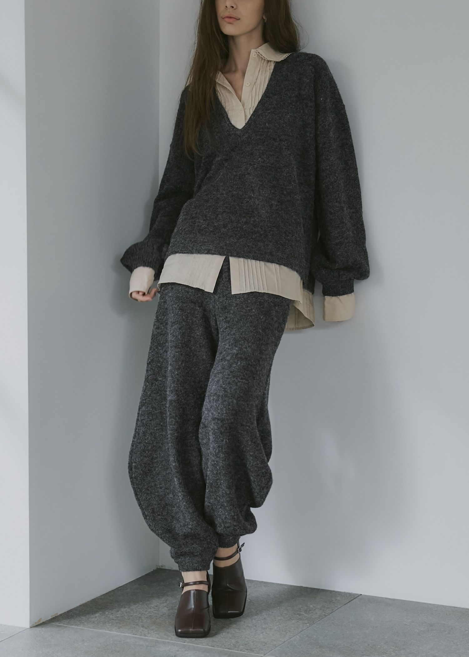 oversized knit jogger PT