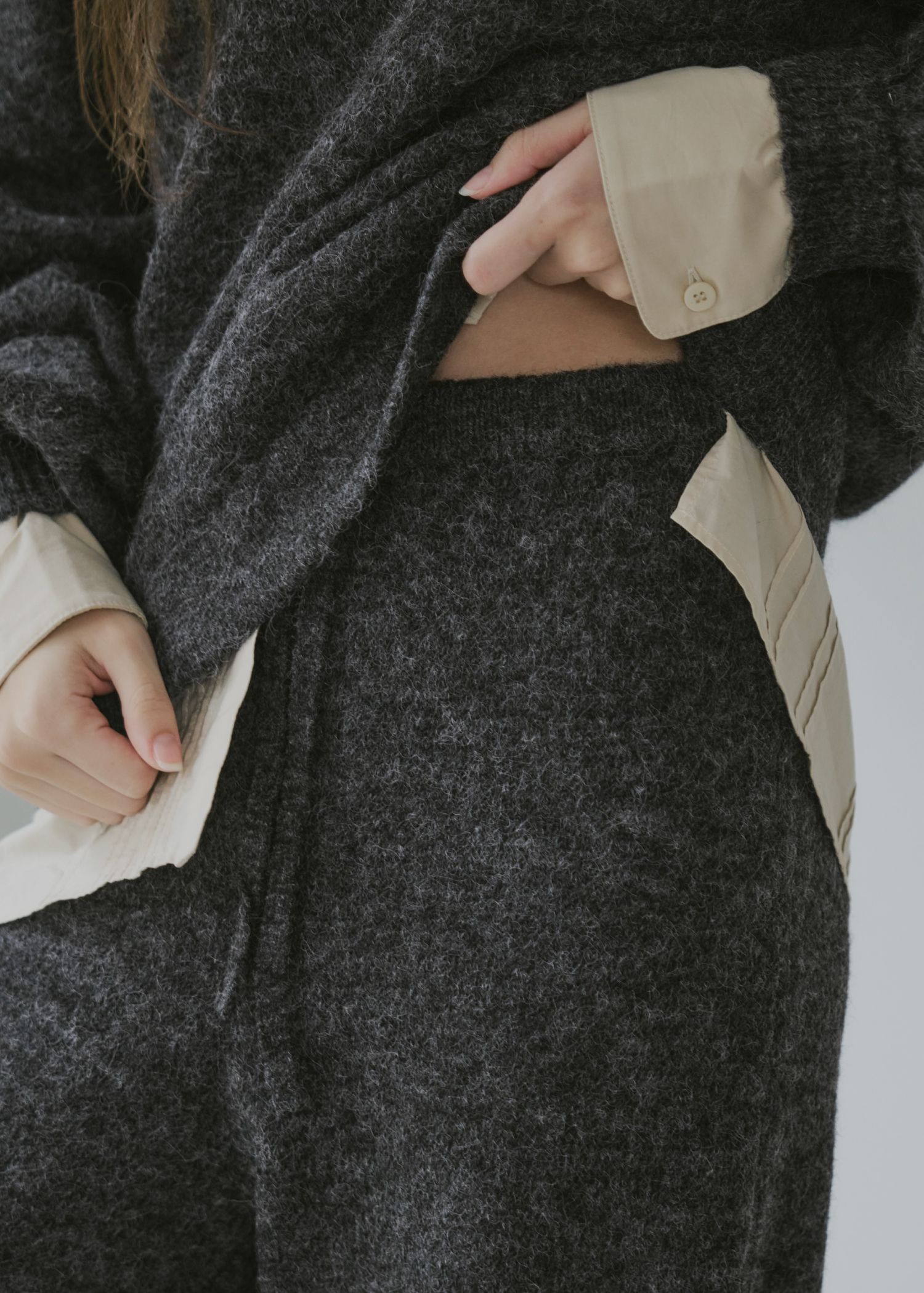 oversized knit jogger PT