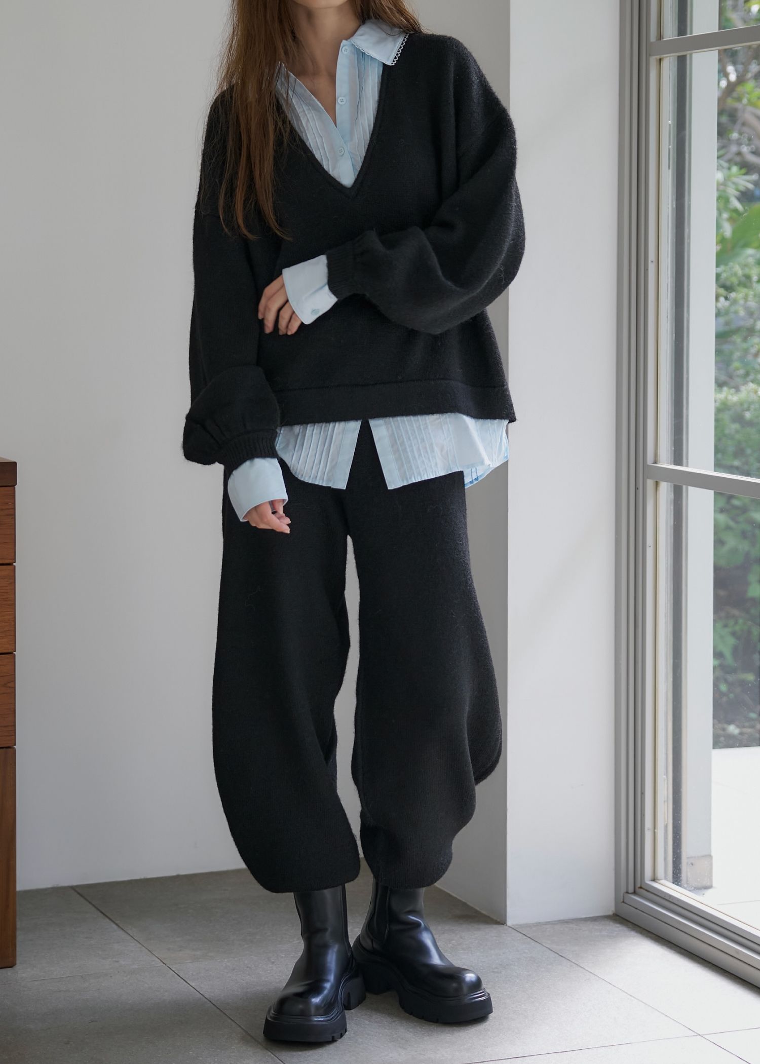 oversized knit jogger PT