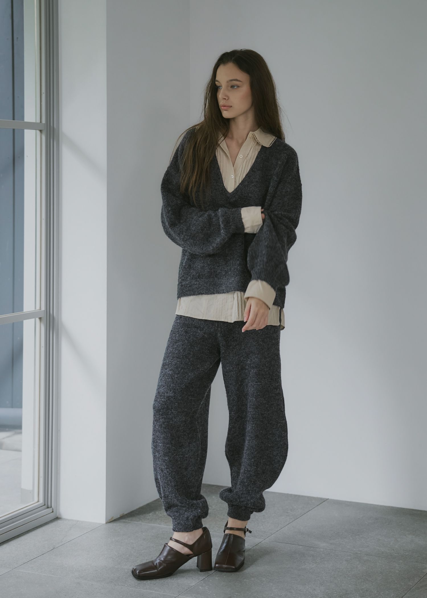 oversized knit jogger PT