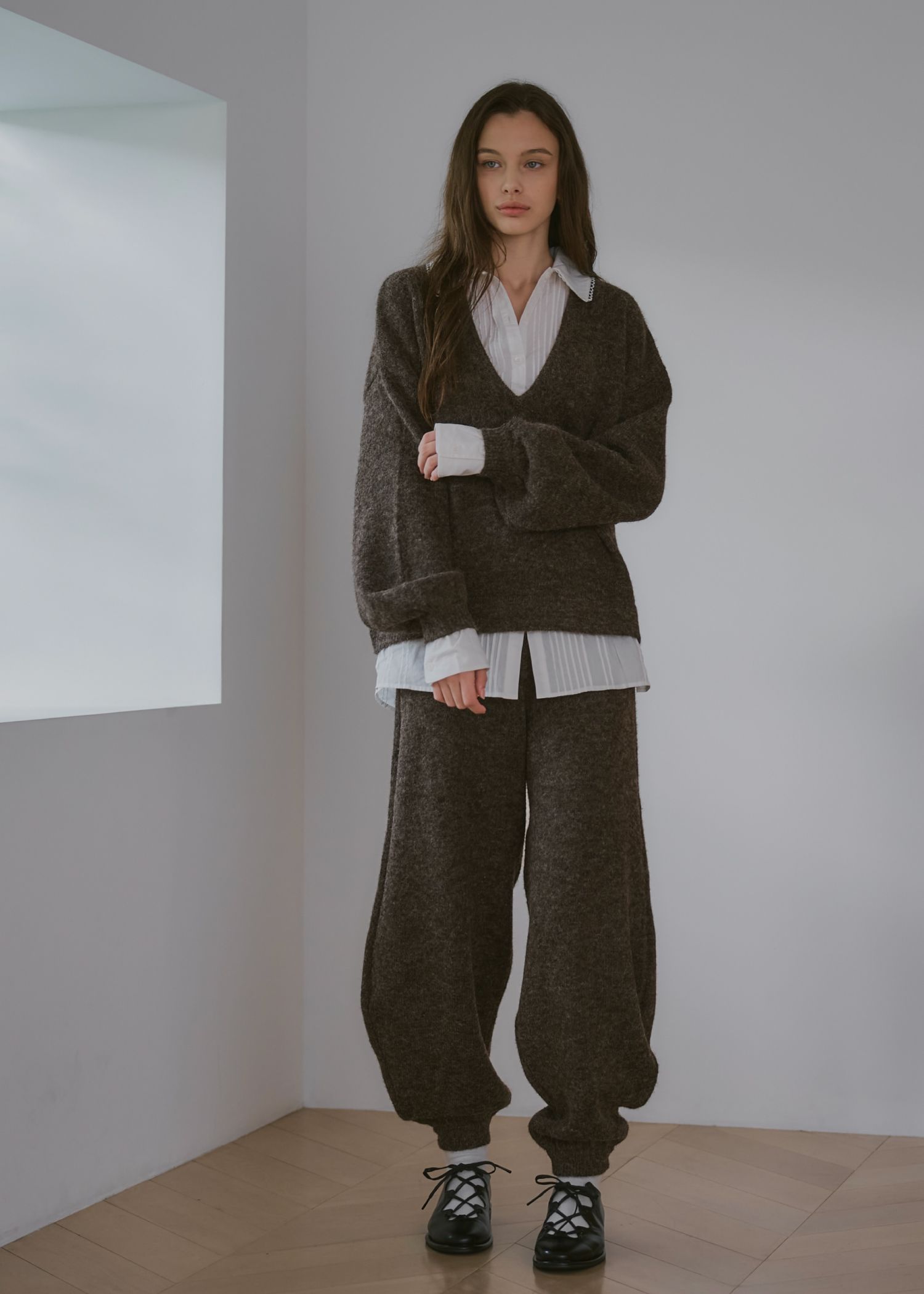 oversized knit jogger PT