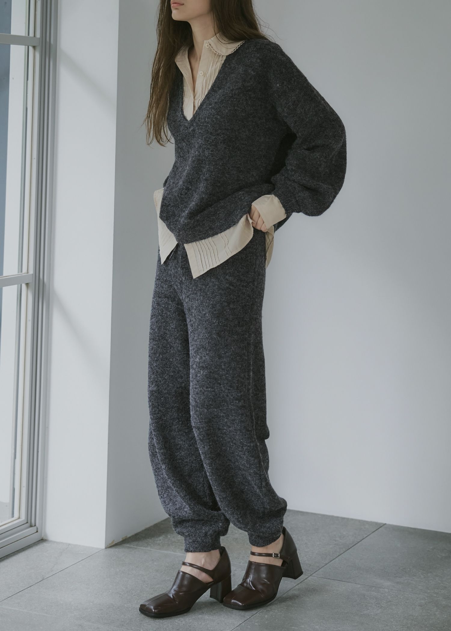 oversized knit jogger PT