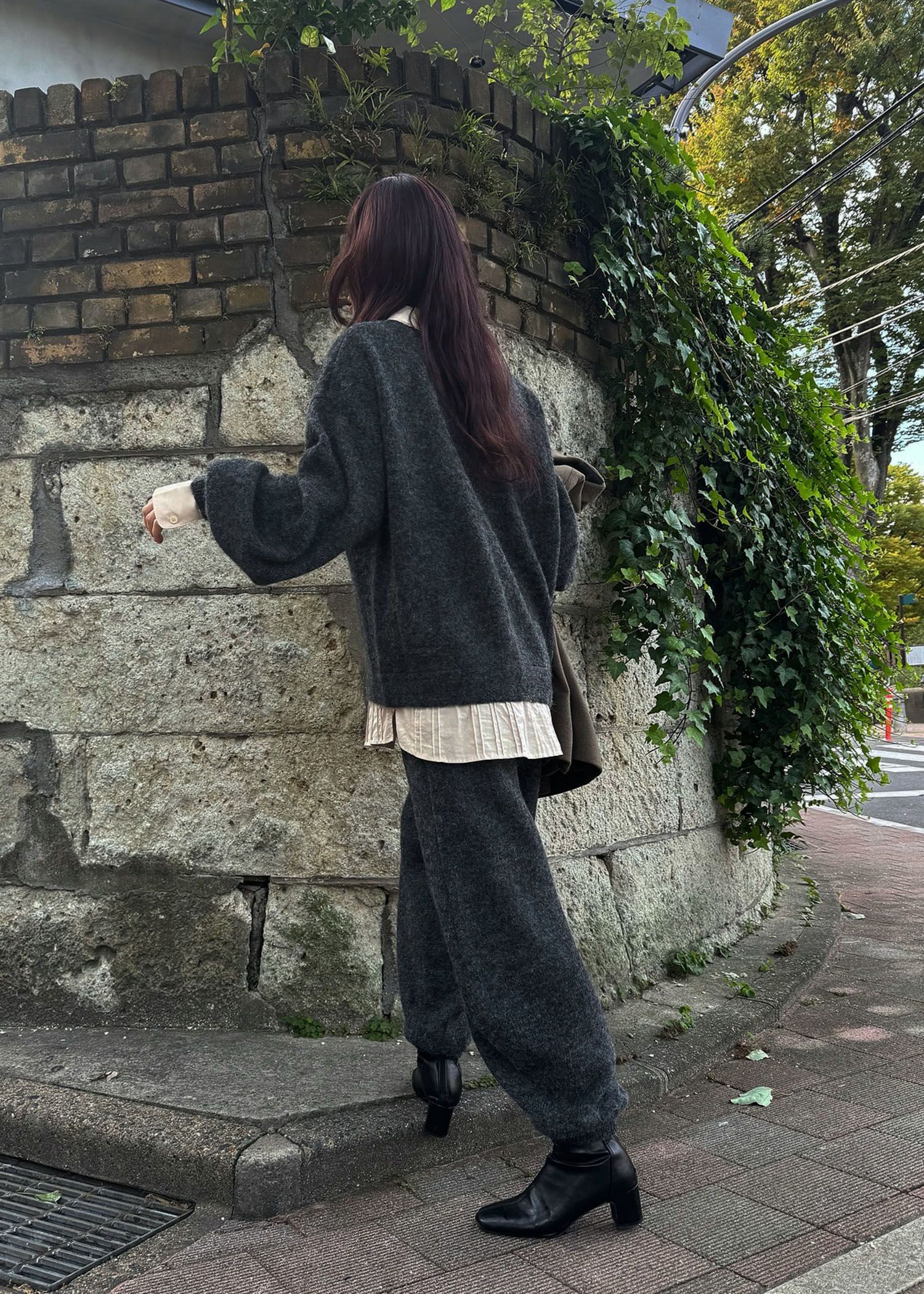 oversized knit jogger PT