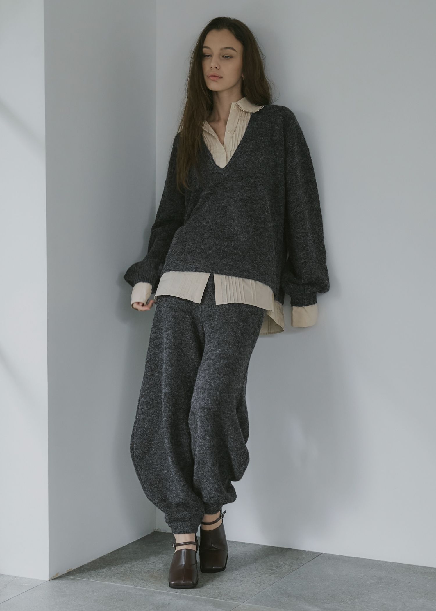 oversized knit jogger PT