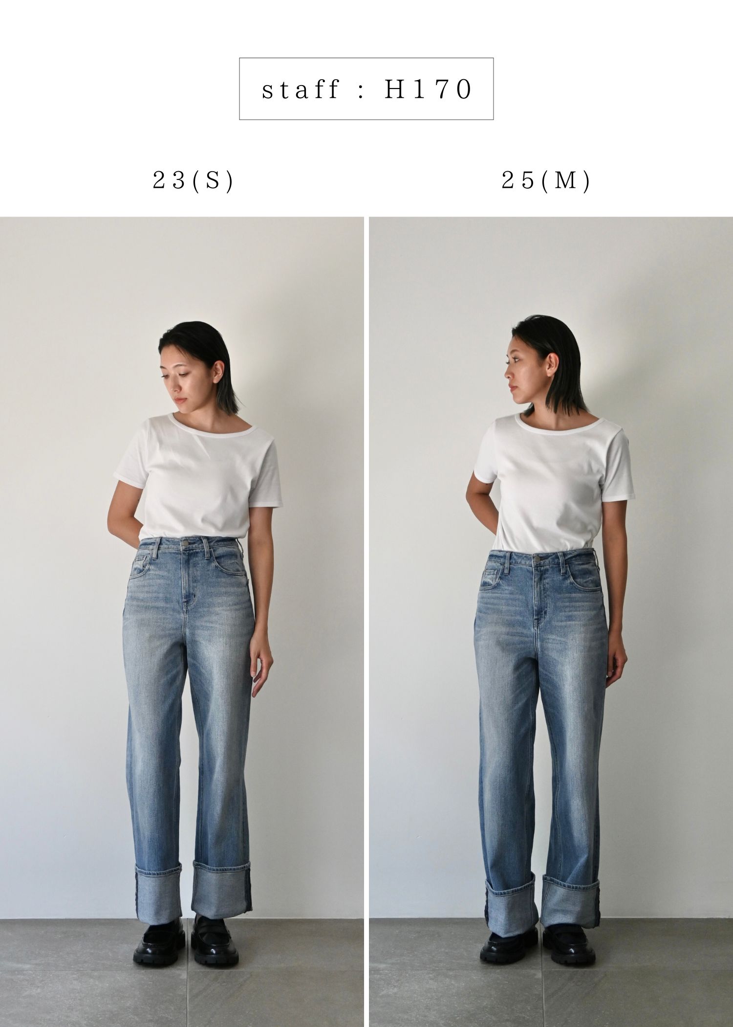 【Healthy DENIM × WILLFULLY】"Chronos" rollup straight denim PT