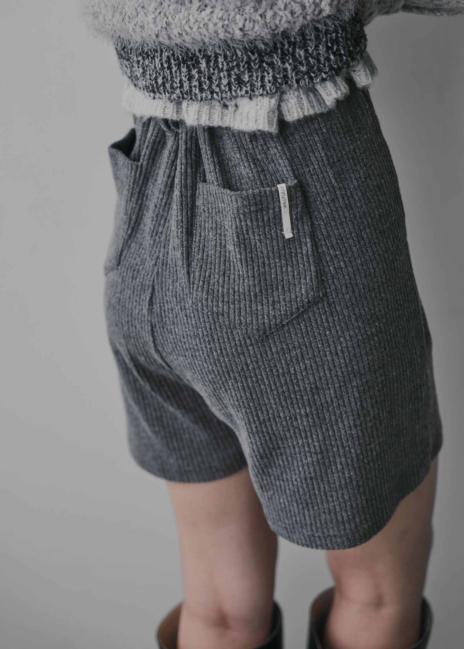 pocket piece name brushed rib S/PT