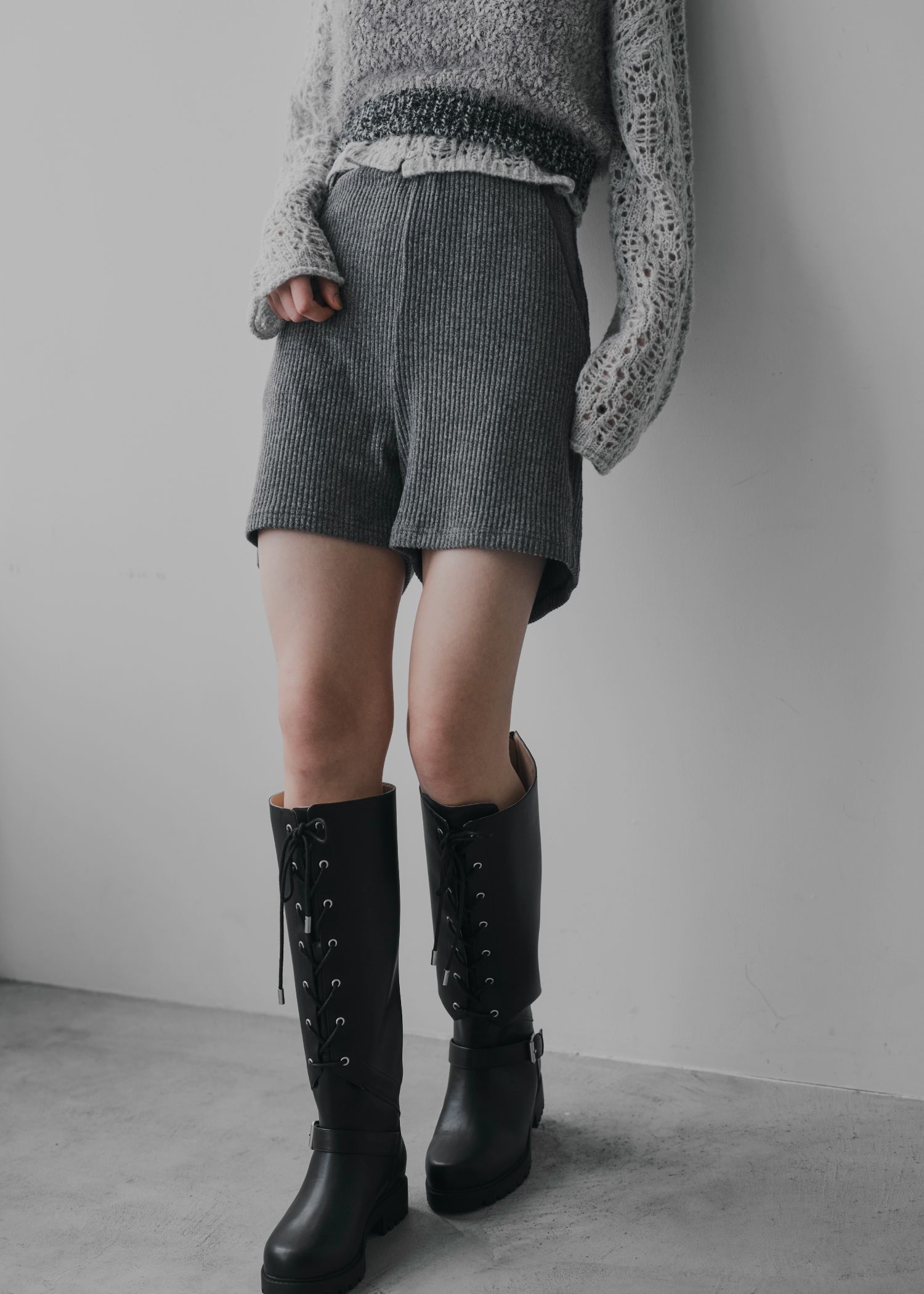 pocket piece name brushed rib S/PT