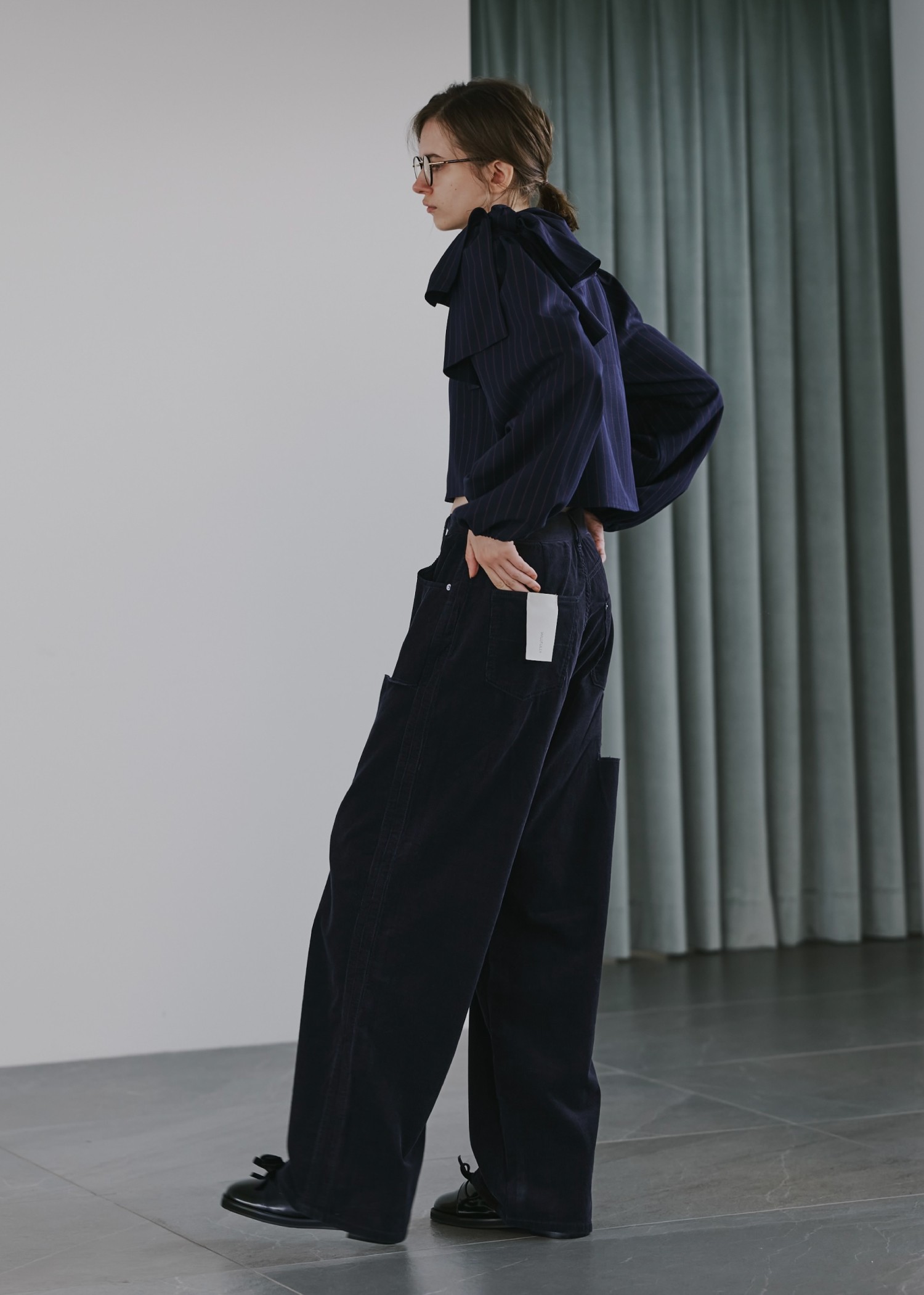 corduroy loose asymmetry notch PT