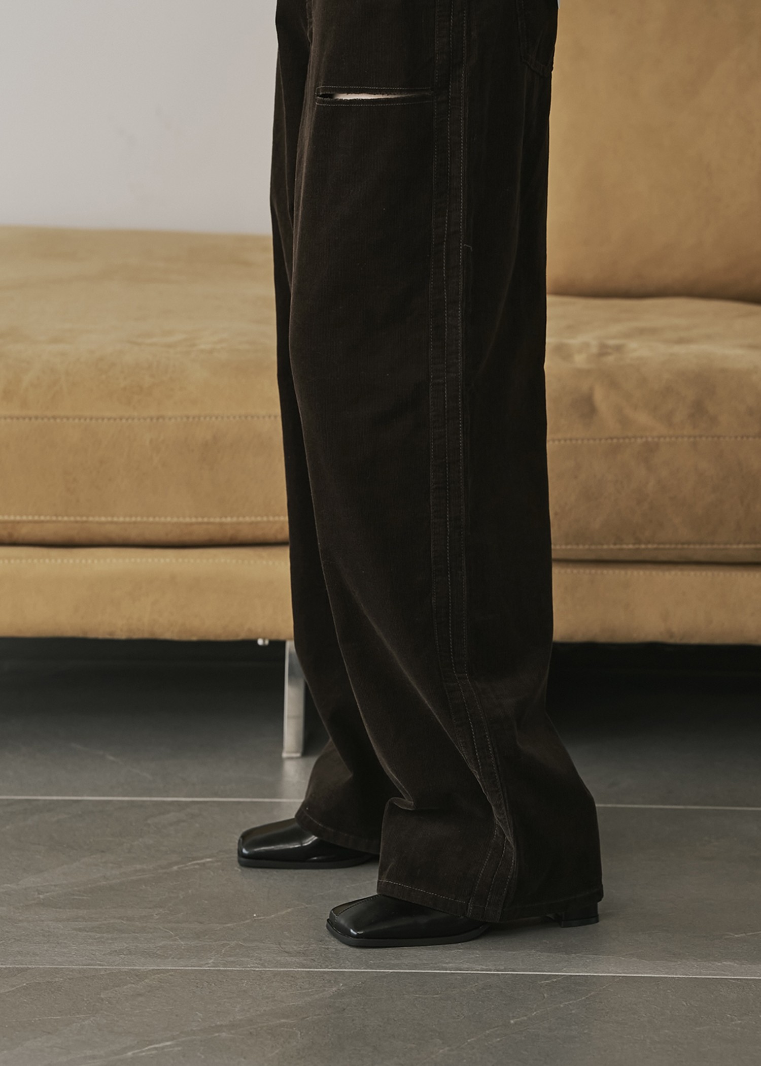 wide square strap pumps