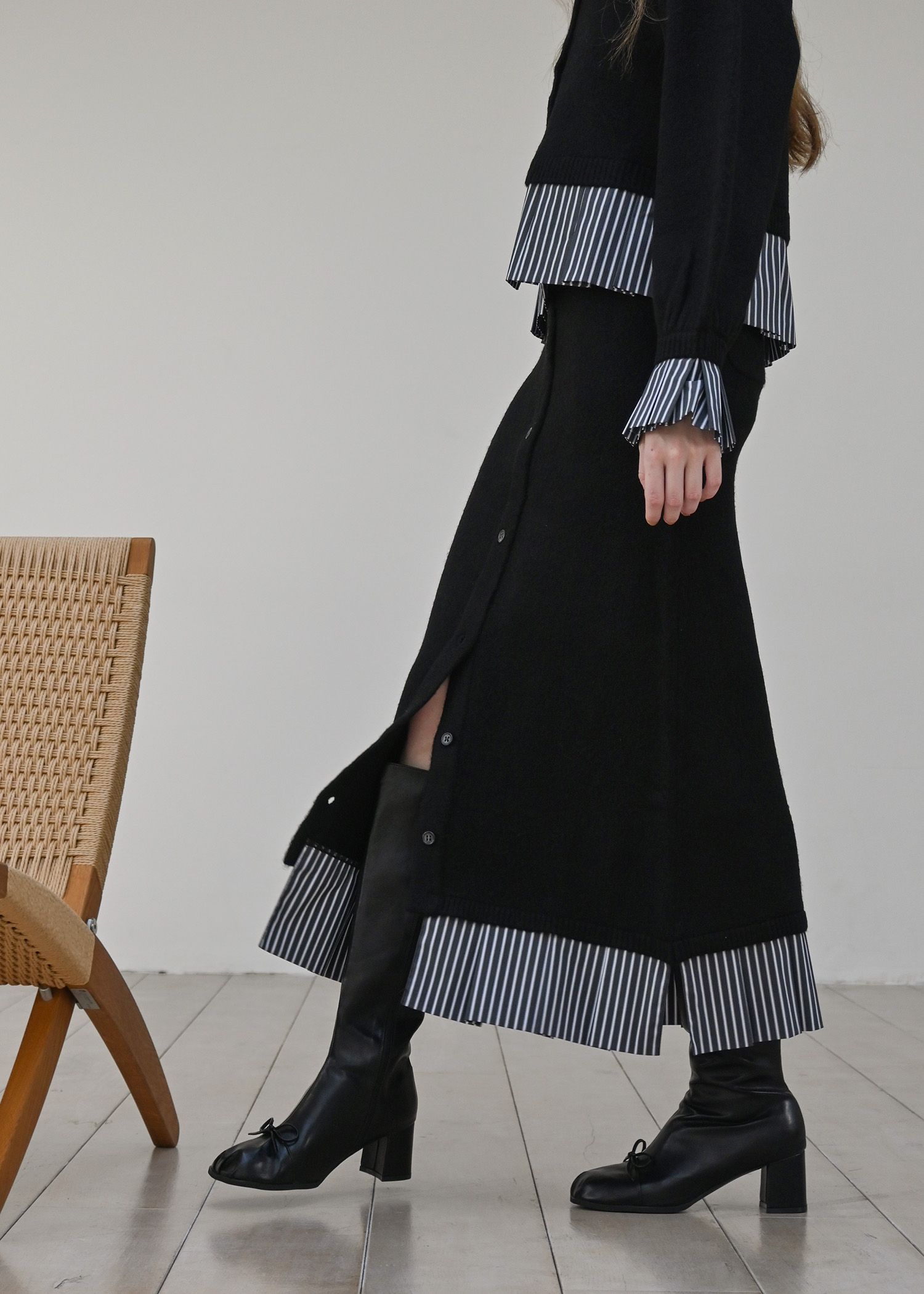 front bow long boots