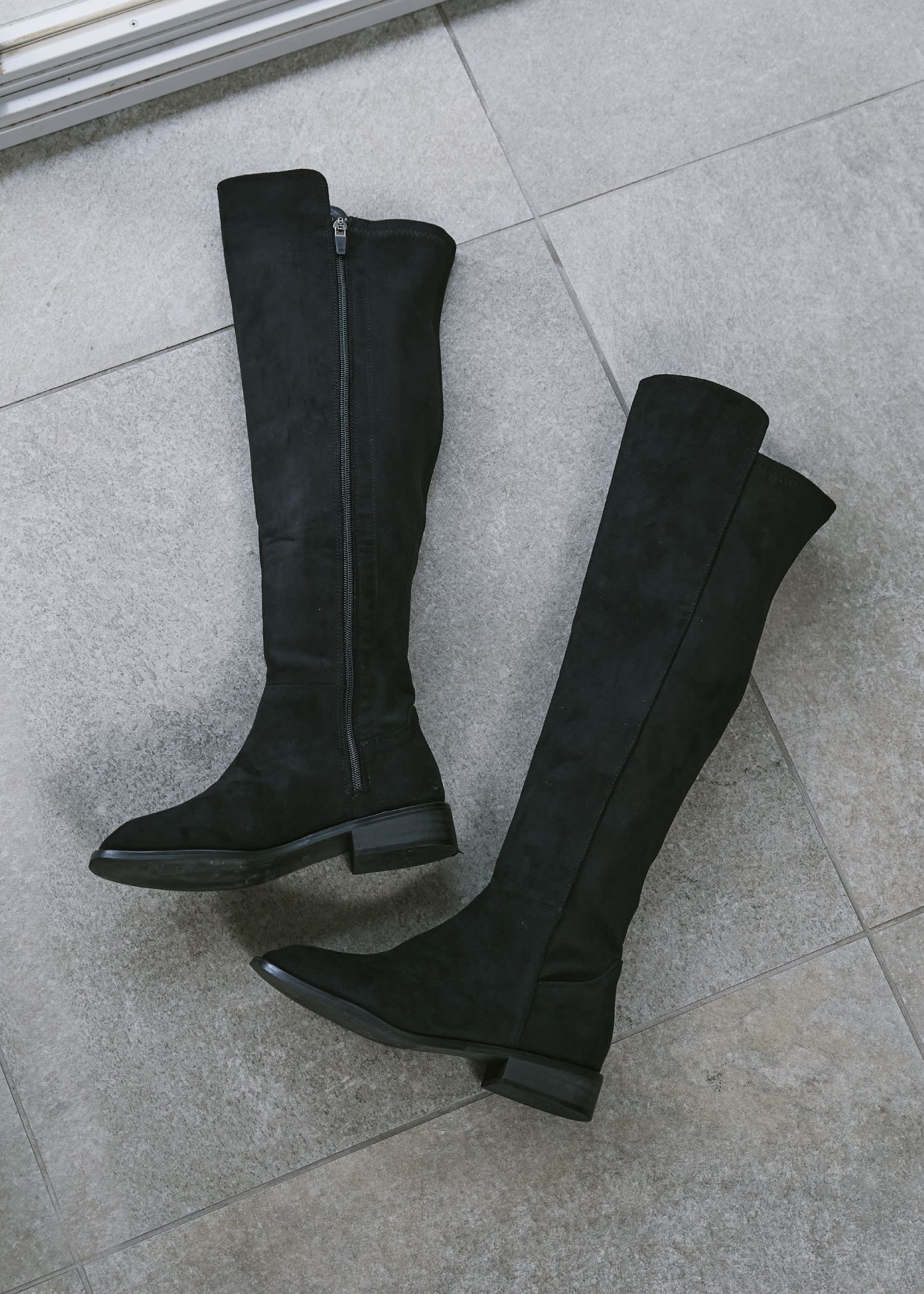 suede like long boots