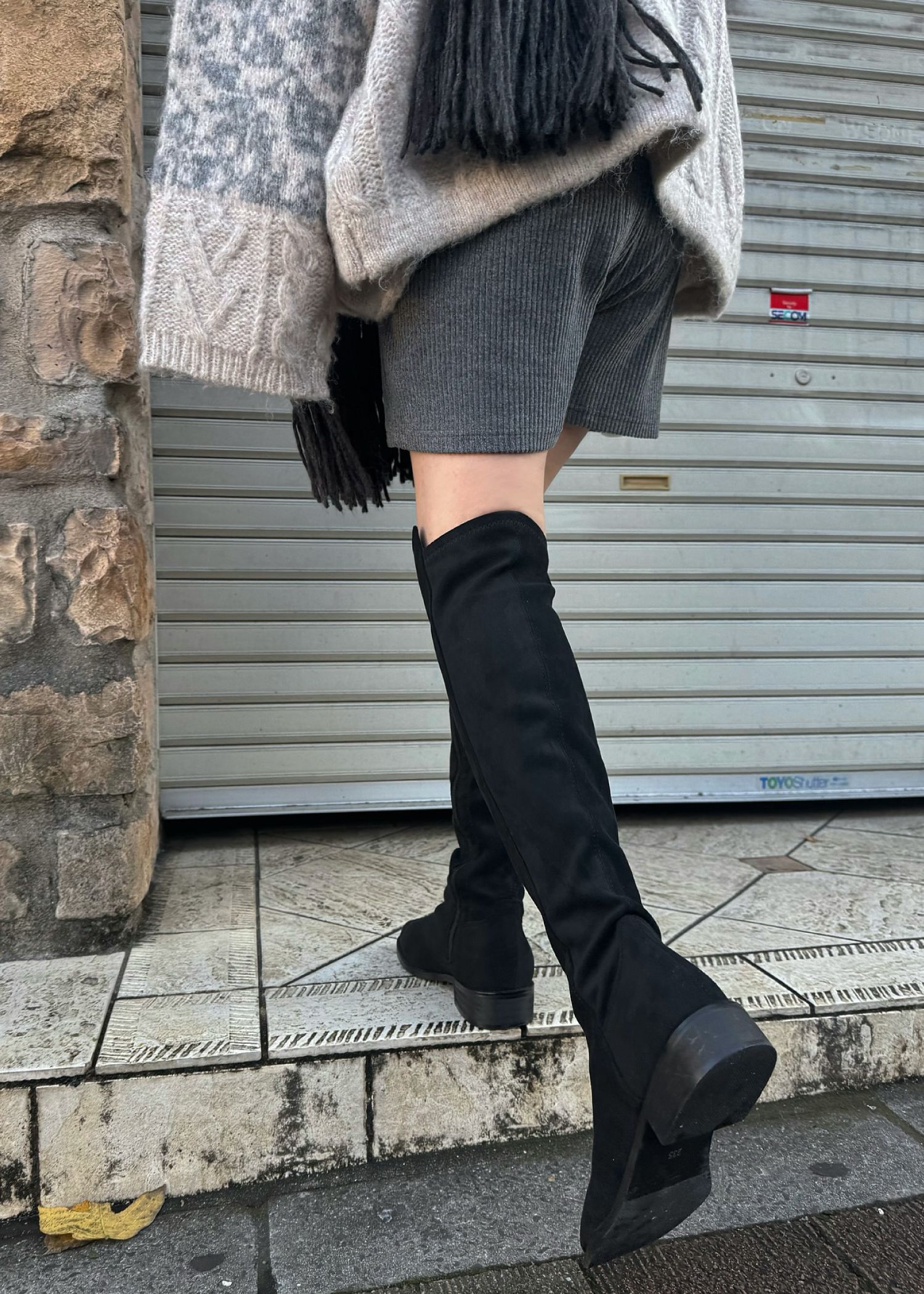 suede like long boots