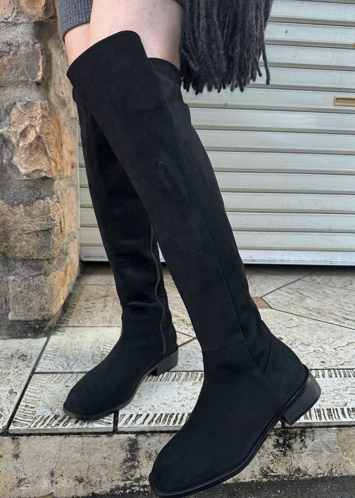 suede like long boots