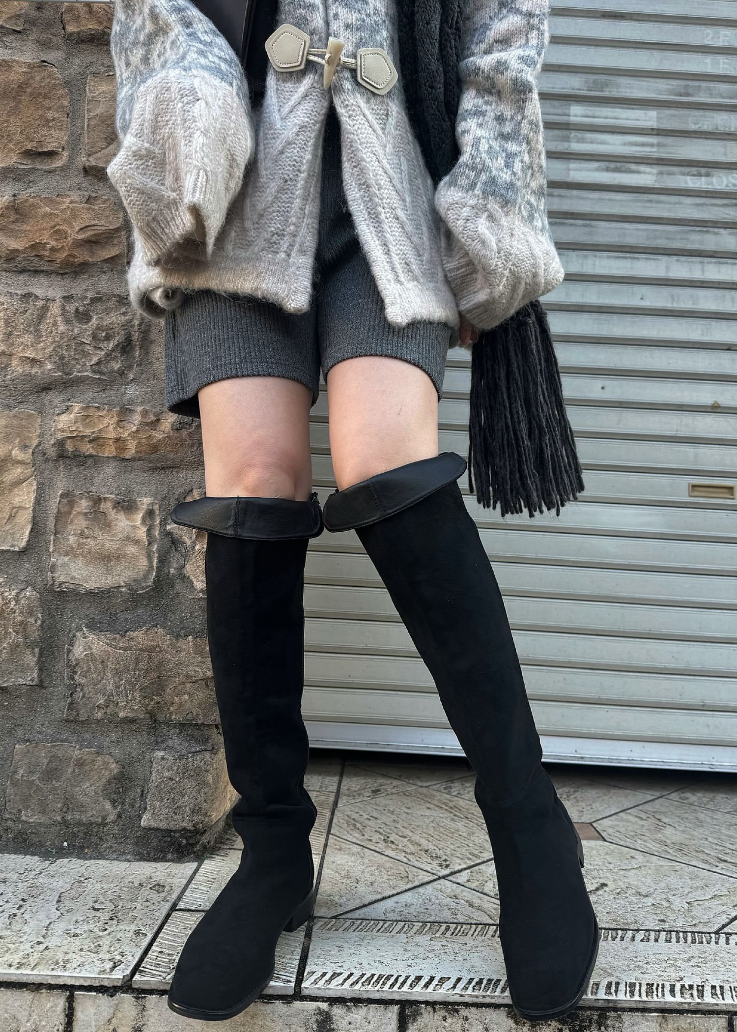 suede like long boots