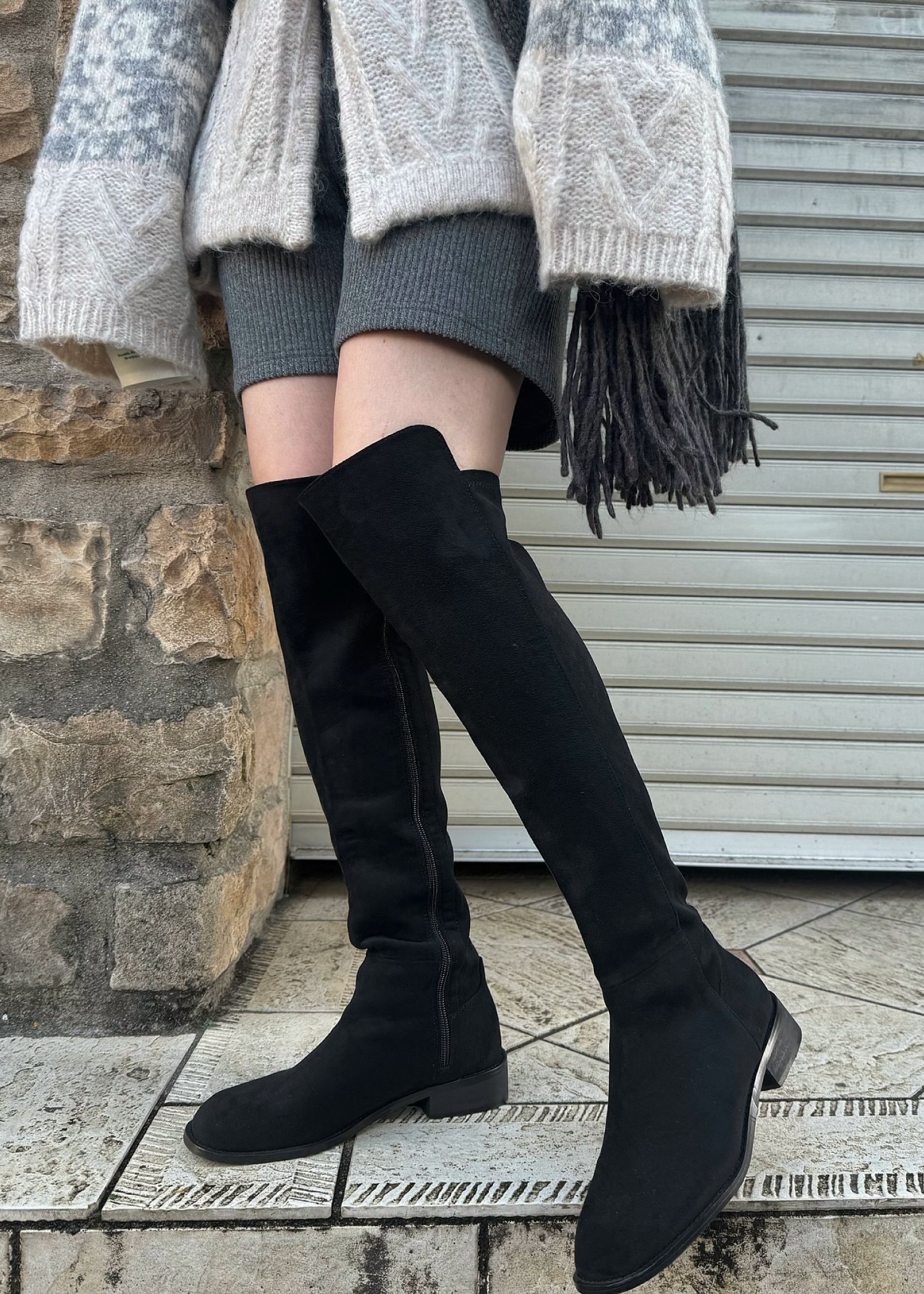 suede like long boots