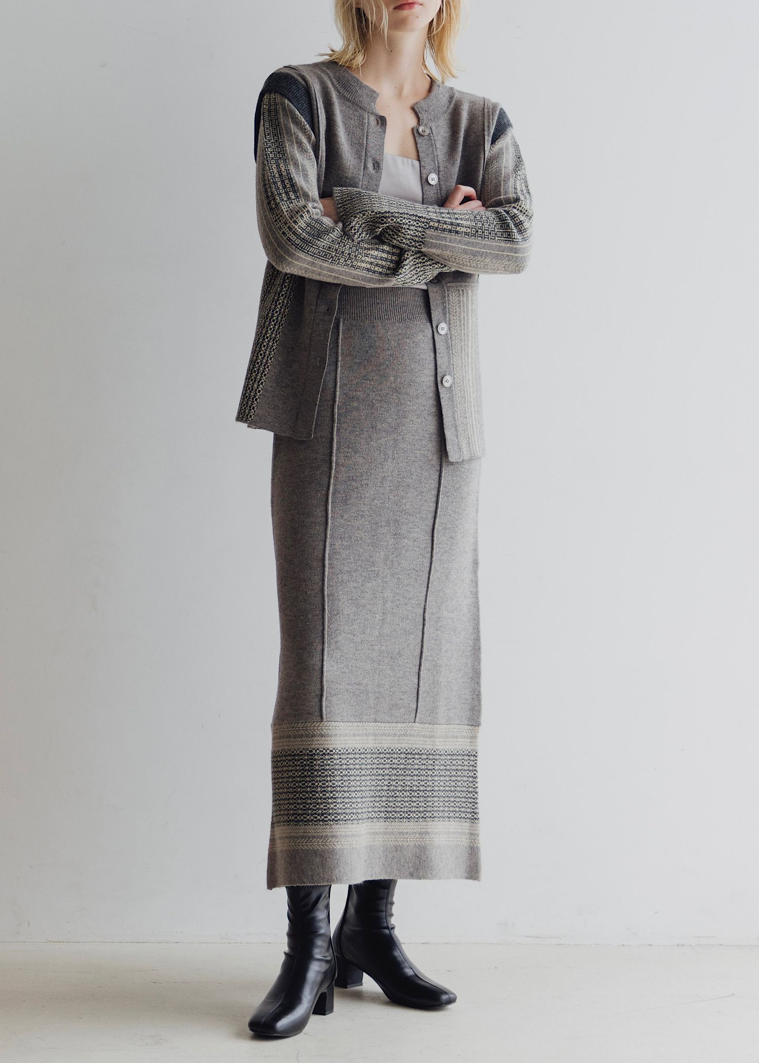 pencil weave placement jacquard knit SK
