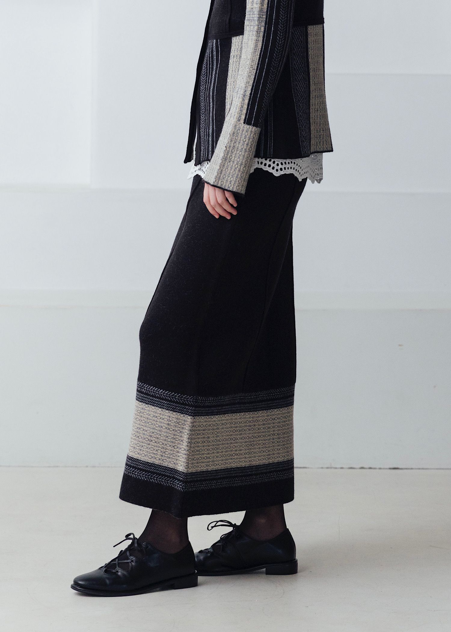 pencil weave placement jacquard knit SK