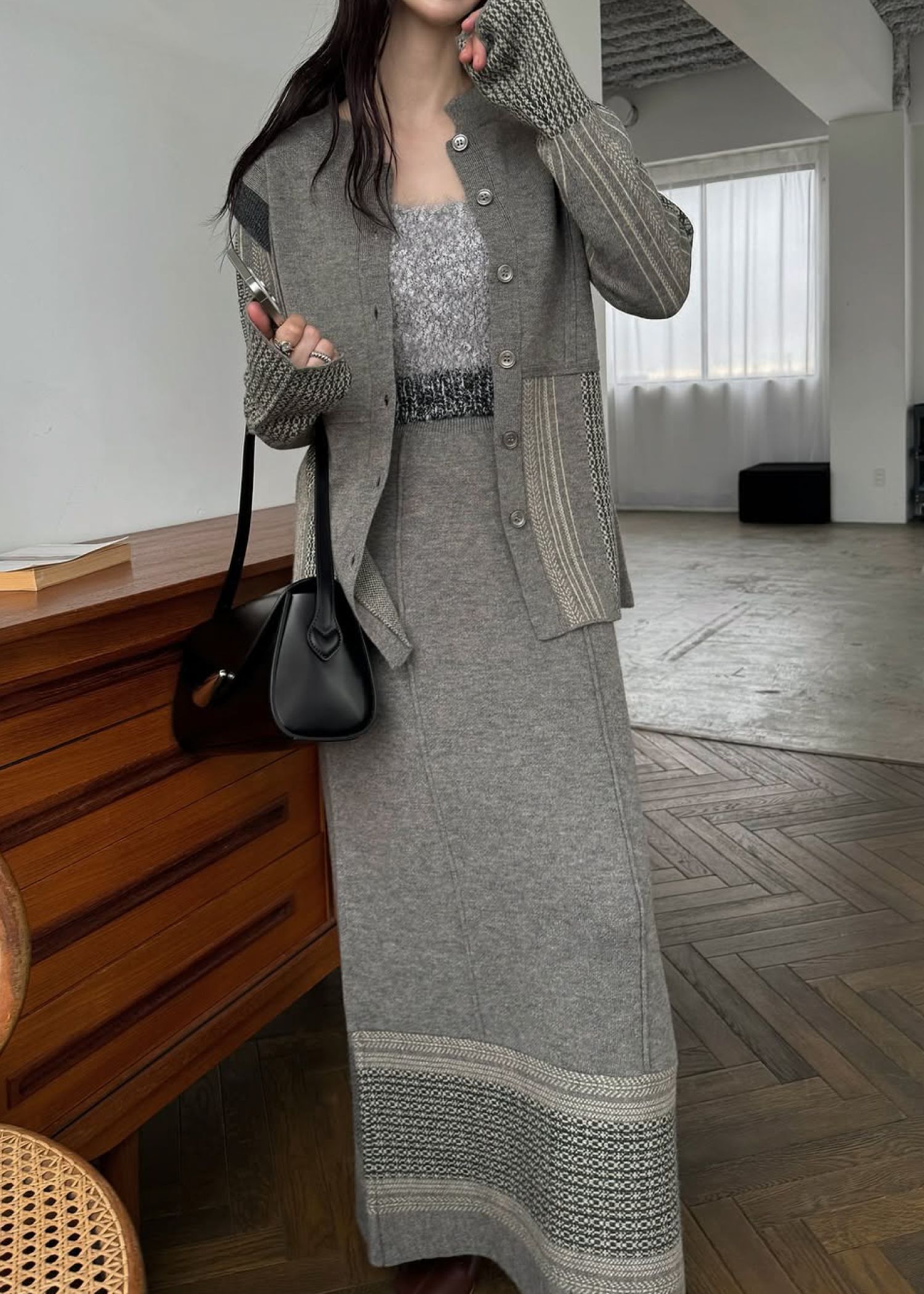 pencil weave placement jacquard knit SK