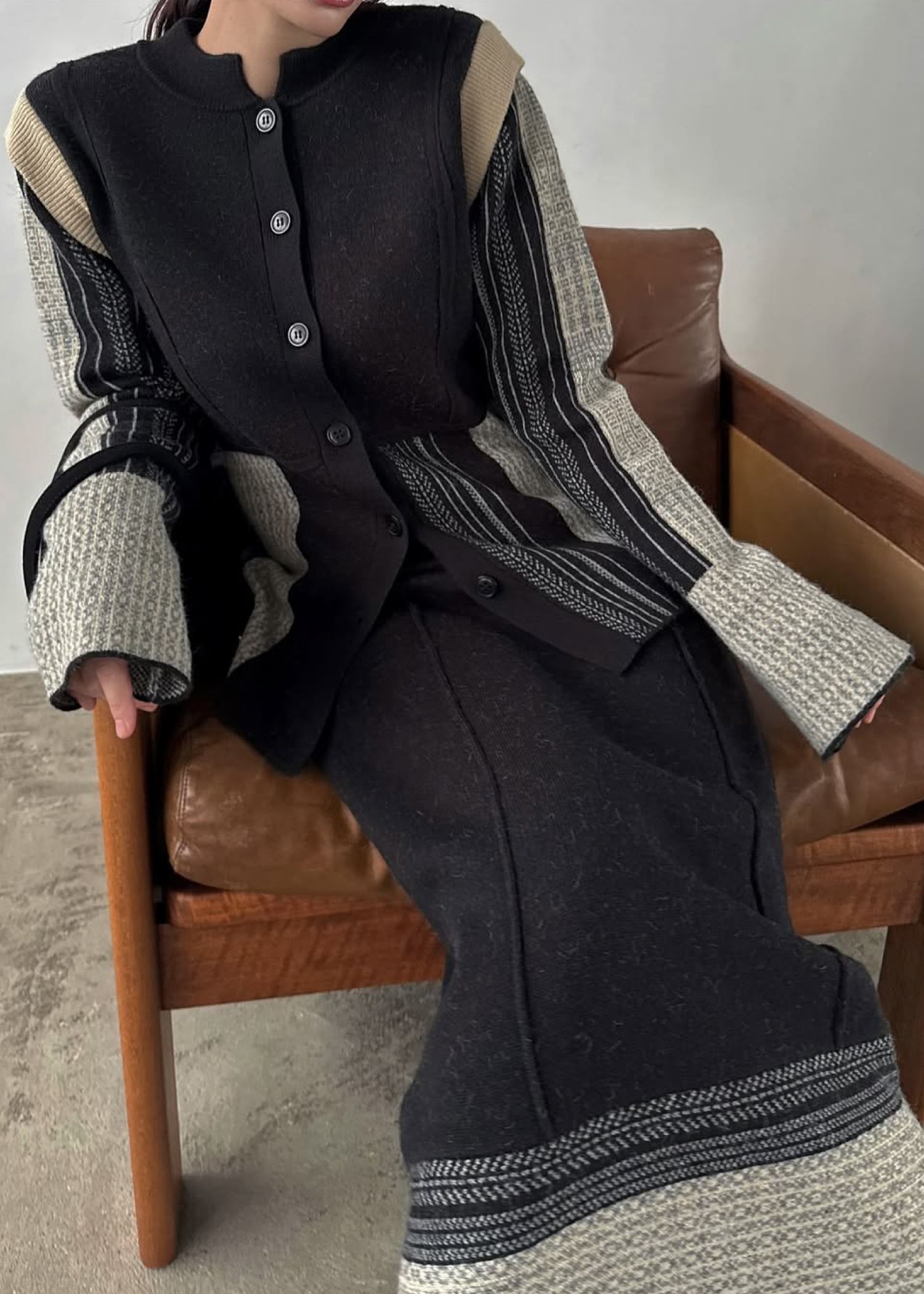 pencil weave placement jacquard knit SK