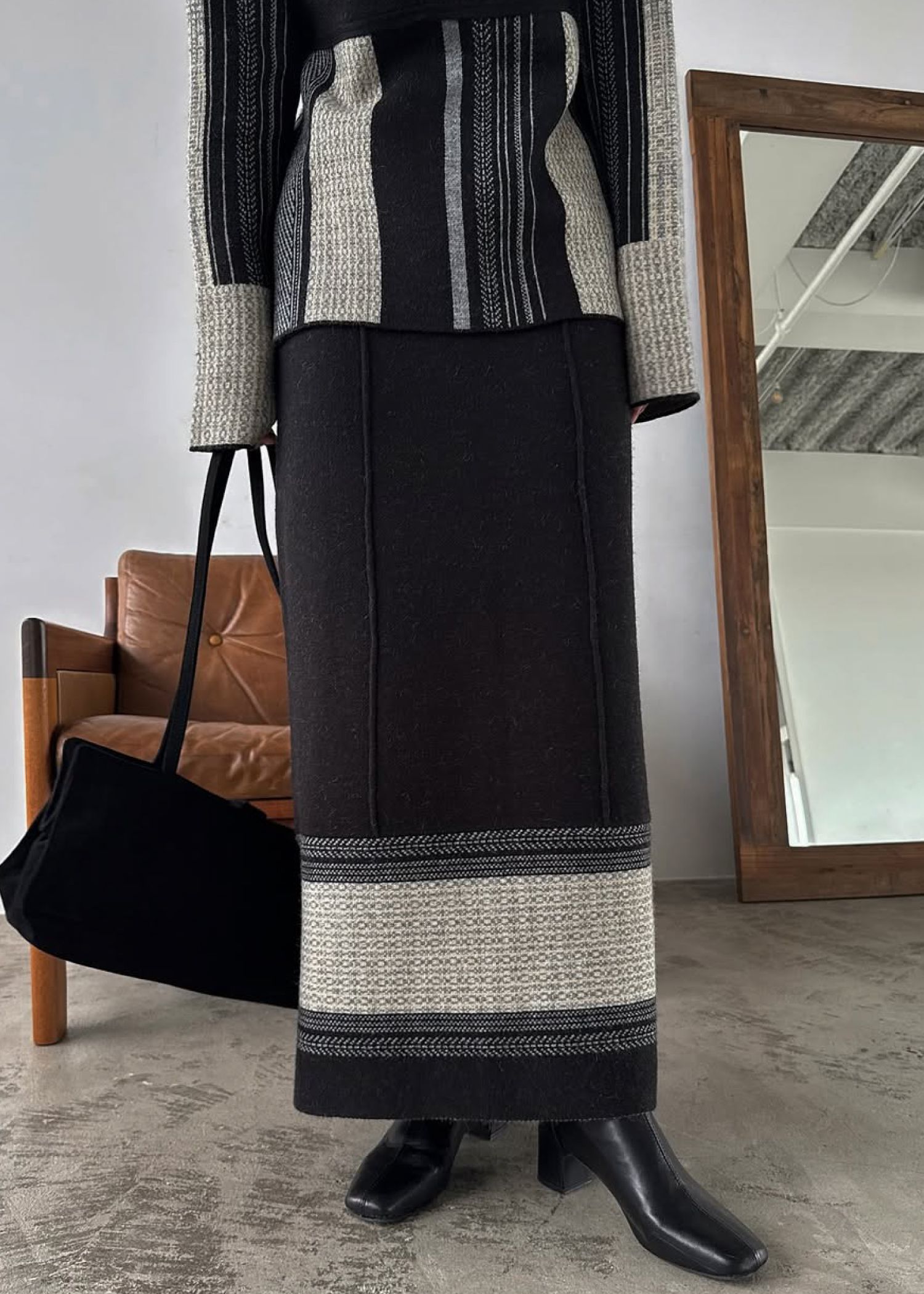 pencil weave placement jacquard knit SK