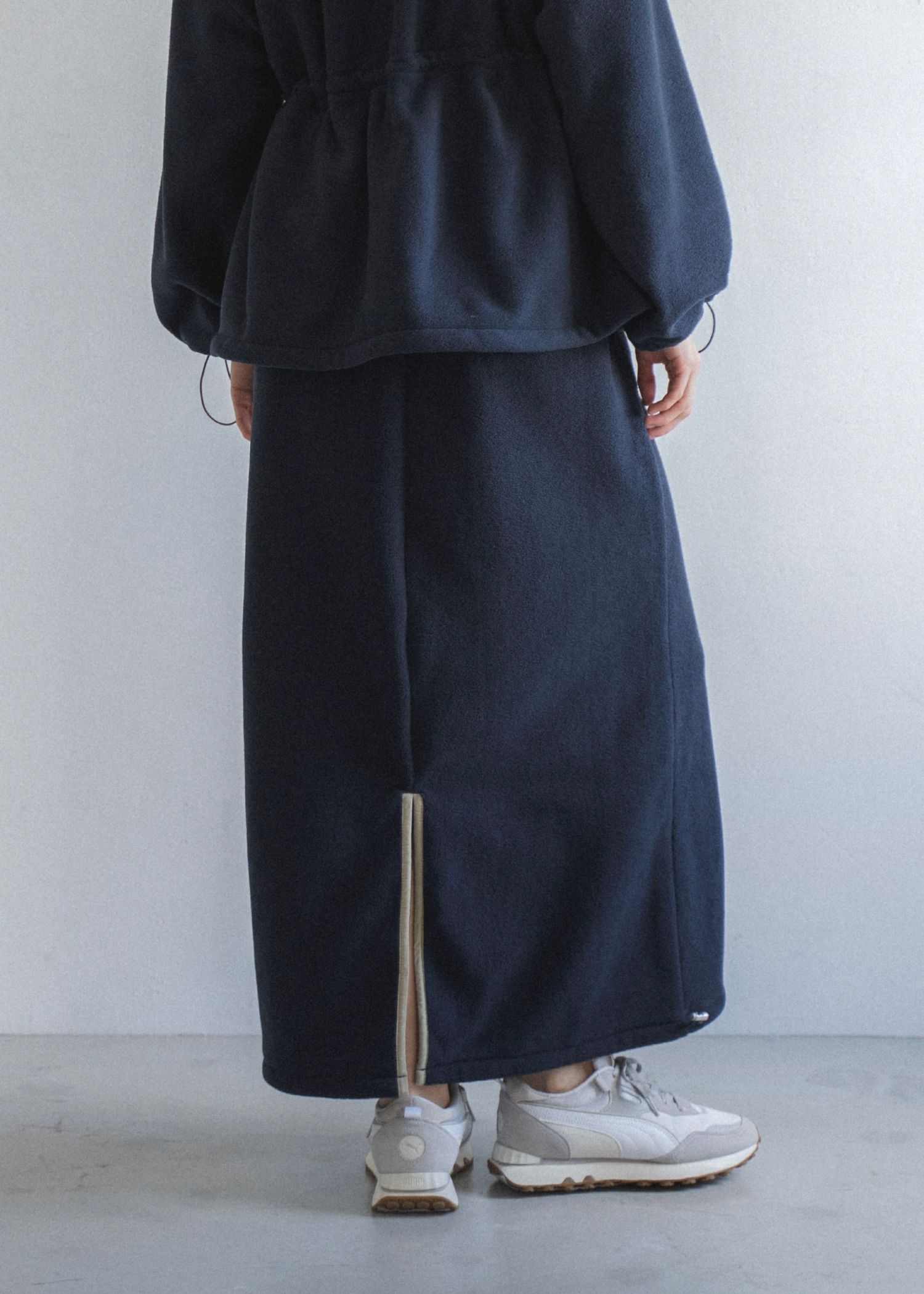 fleece drawstring bi color piping SK