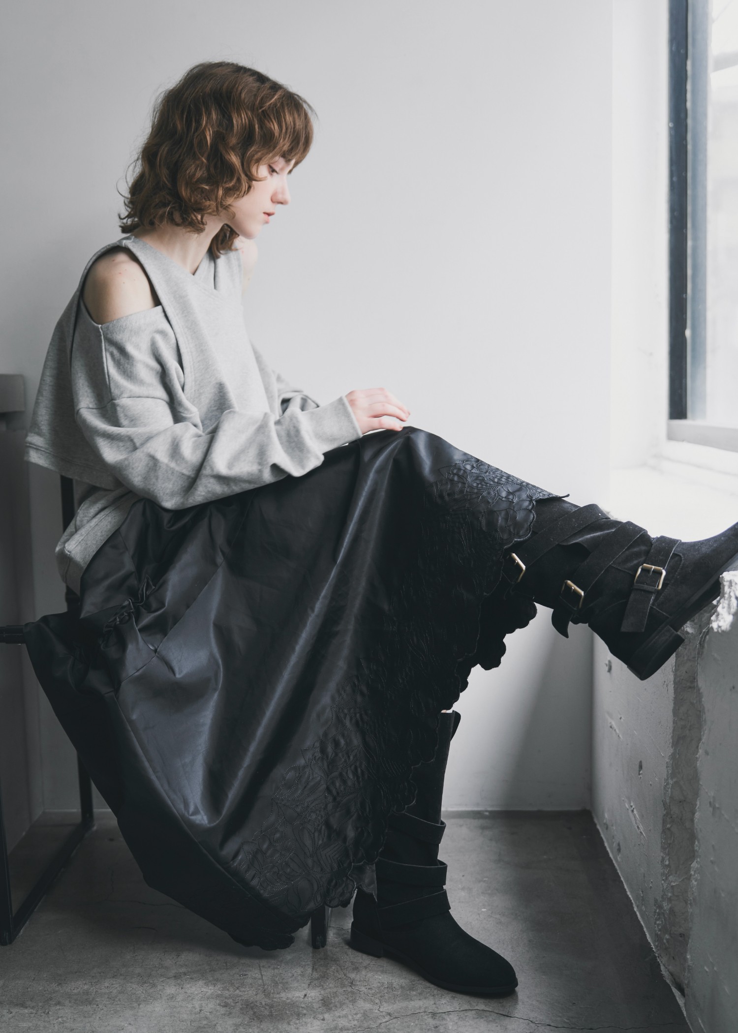 hem embroidery work pocket nylon SK