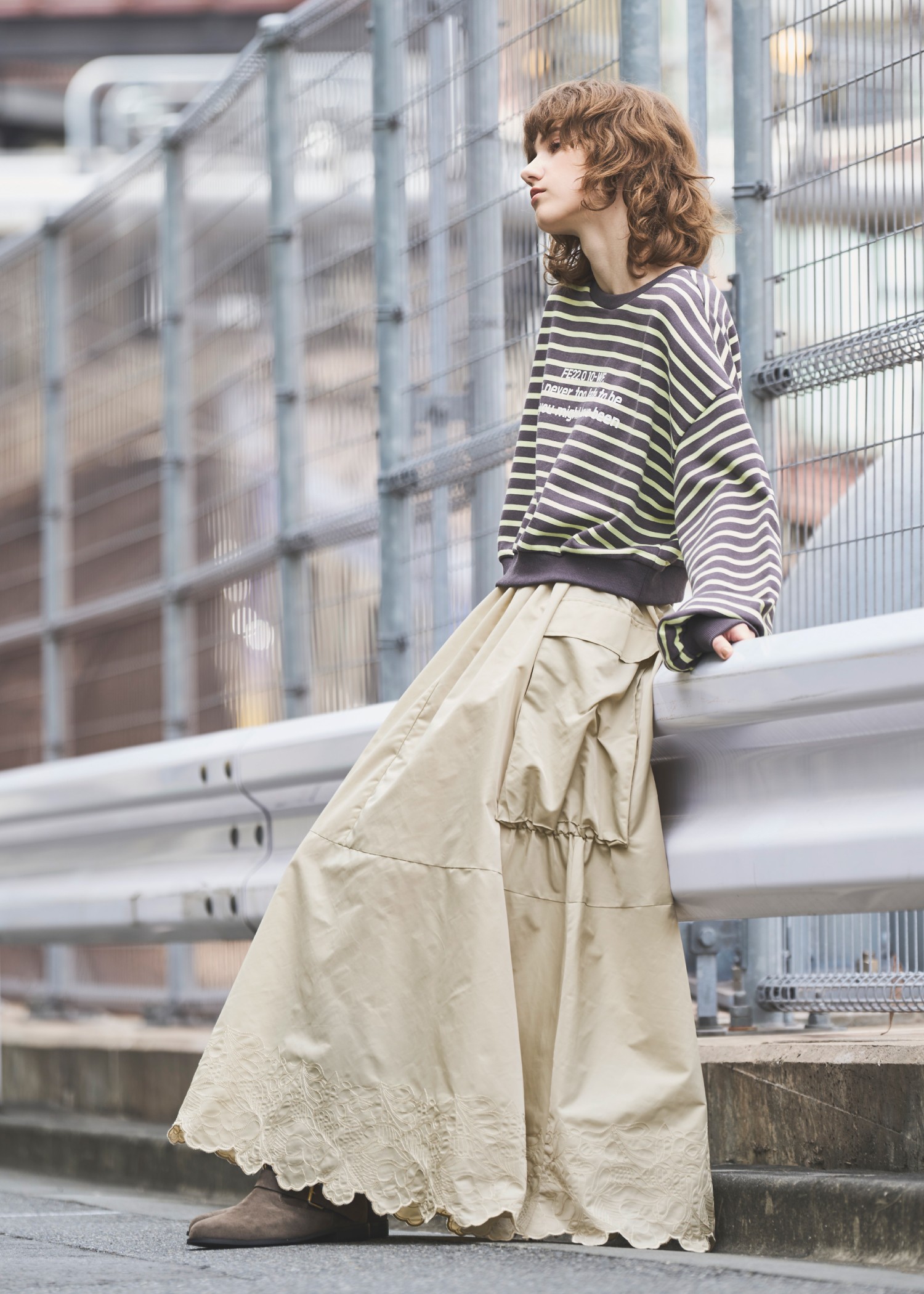 hem embroidery work pocket nylon SK