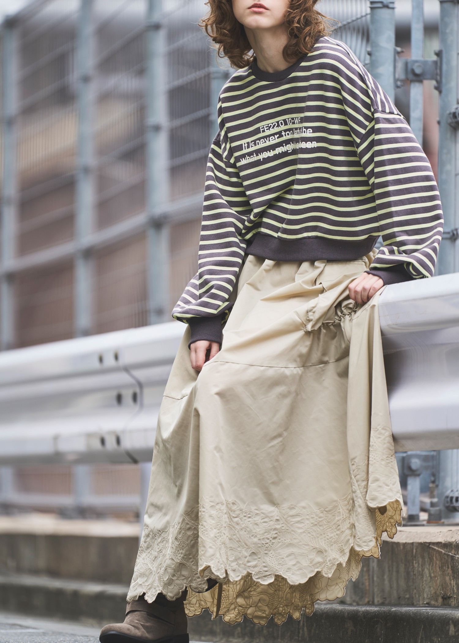 hem embroidery work pocket nylon SK