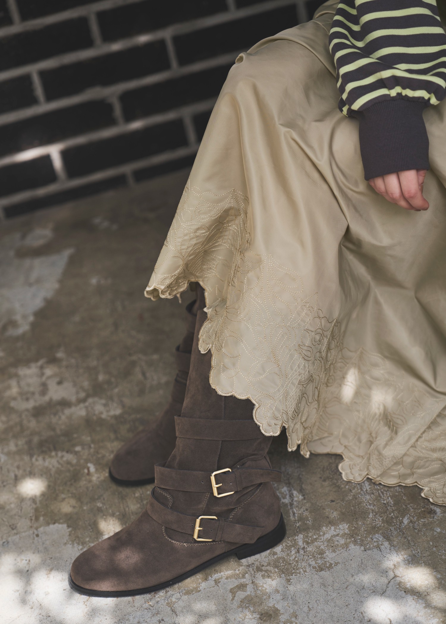 hem embroidery work pocket nylon SK