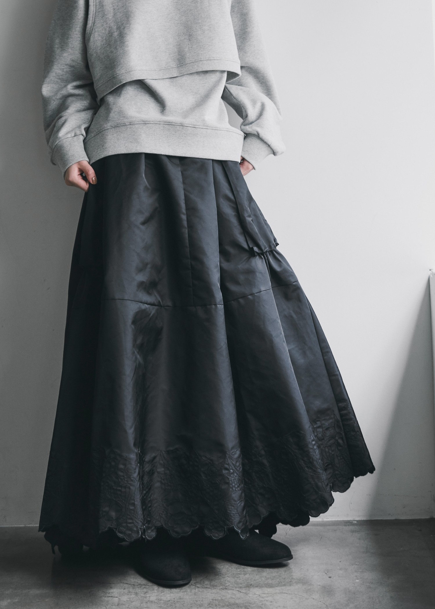 hem embroidery work pocket nylon SK