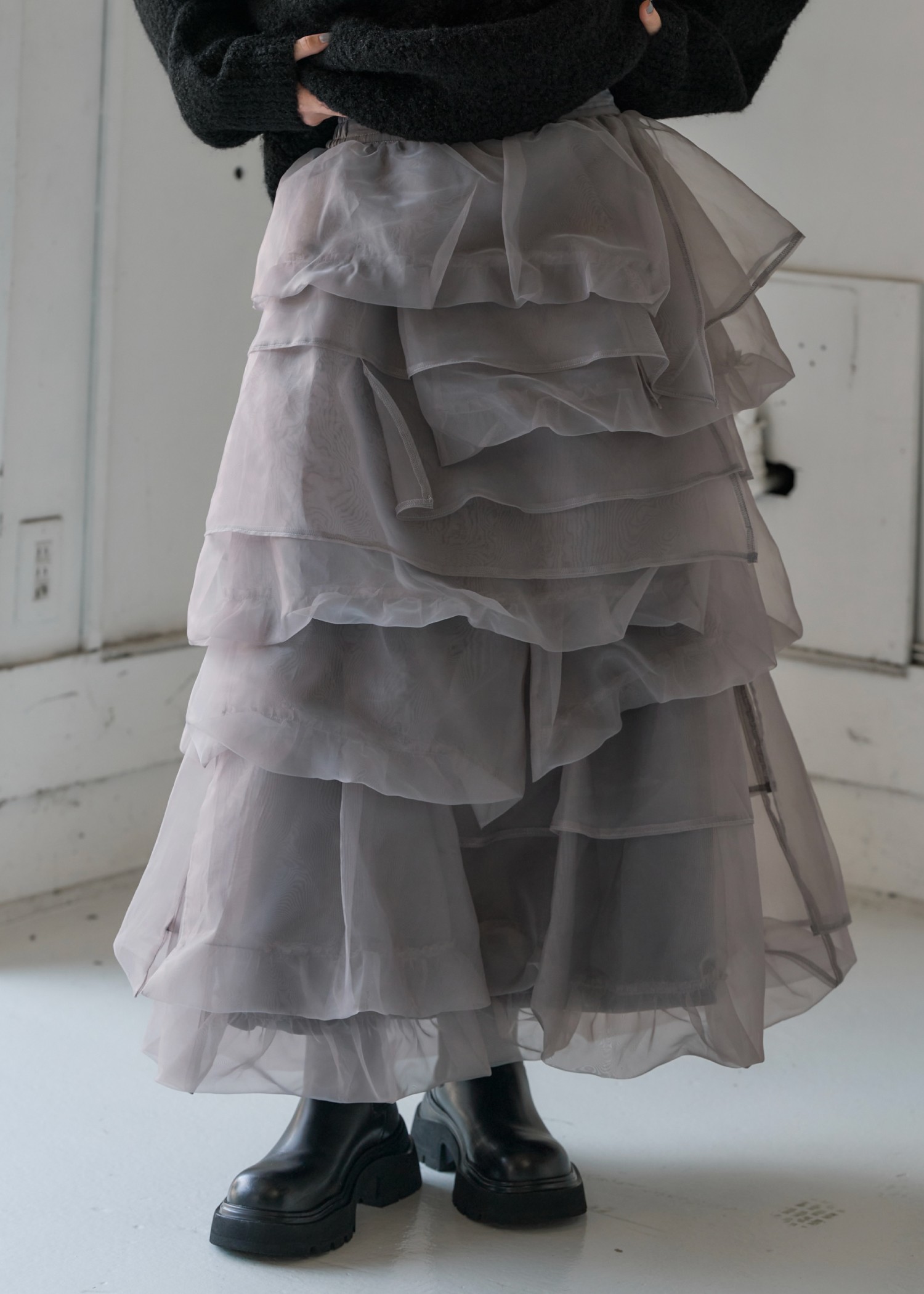 organdy random tiered pattern SK