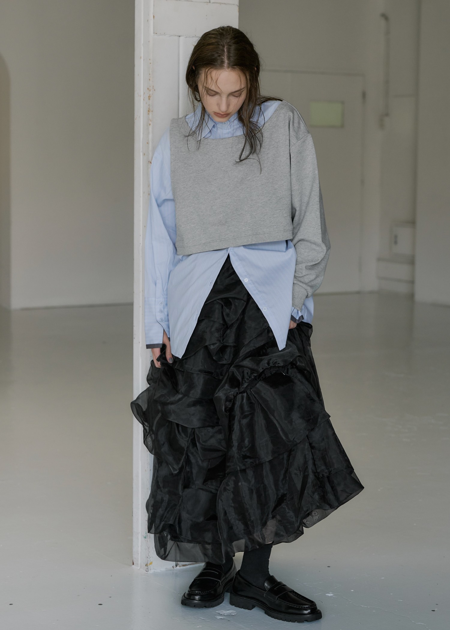 organdy random tiered pattern SK