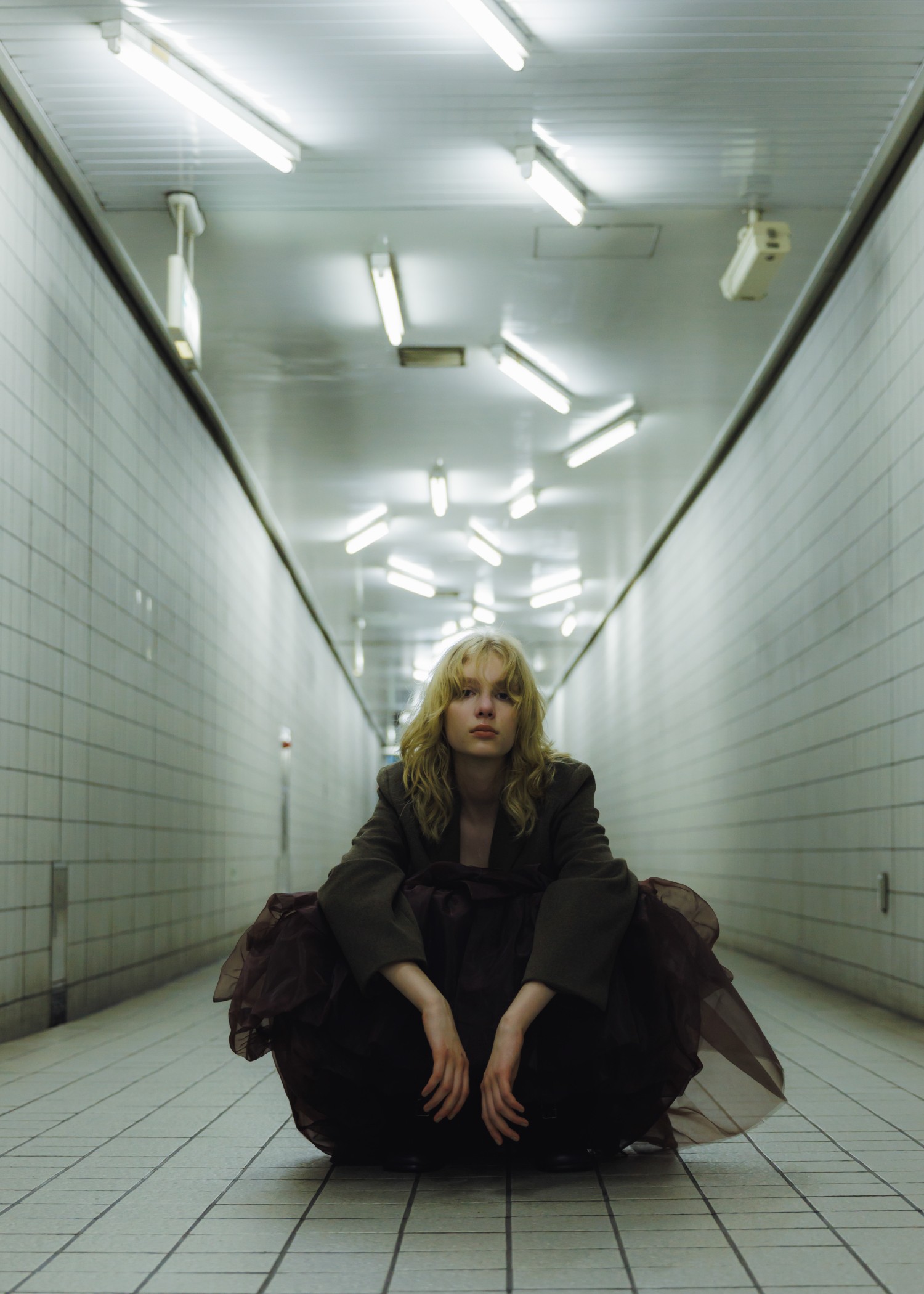 organdy random tiered pattern SK