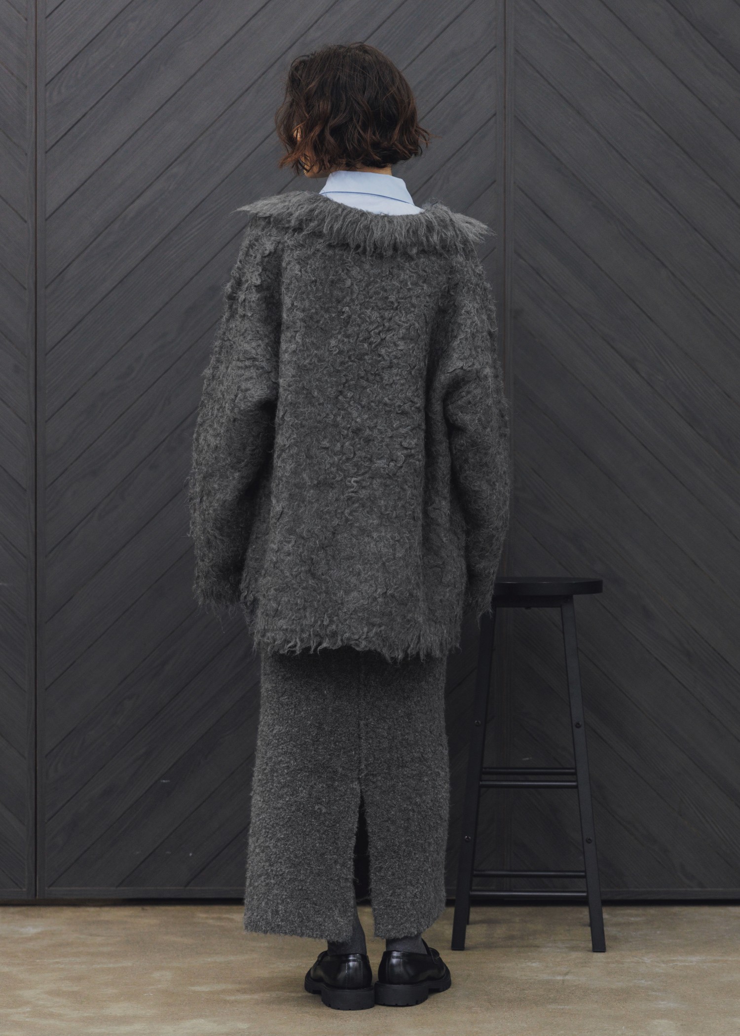 boucle pencil knit SK